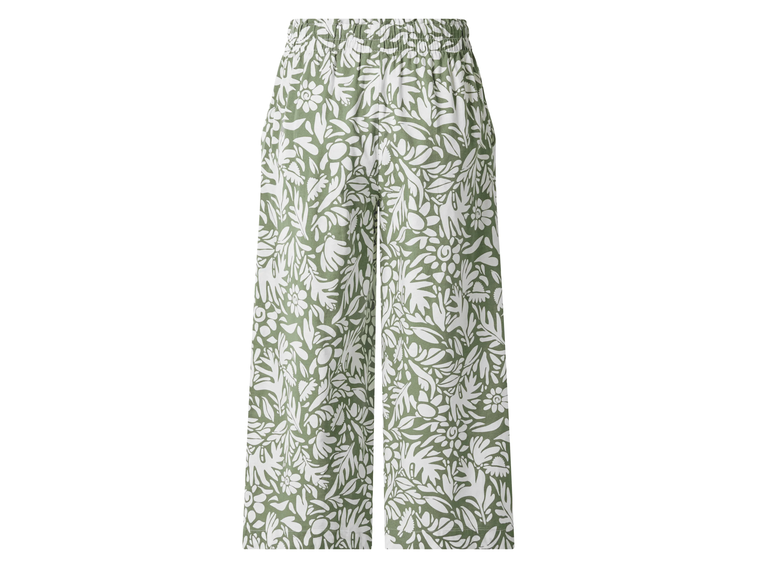 ESMARA® Damen Culotte mit Leinen (Gemustert, L (44/46)) – Bild 3 von 4