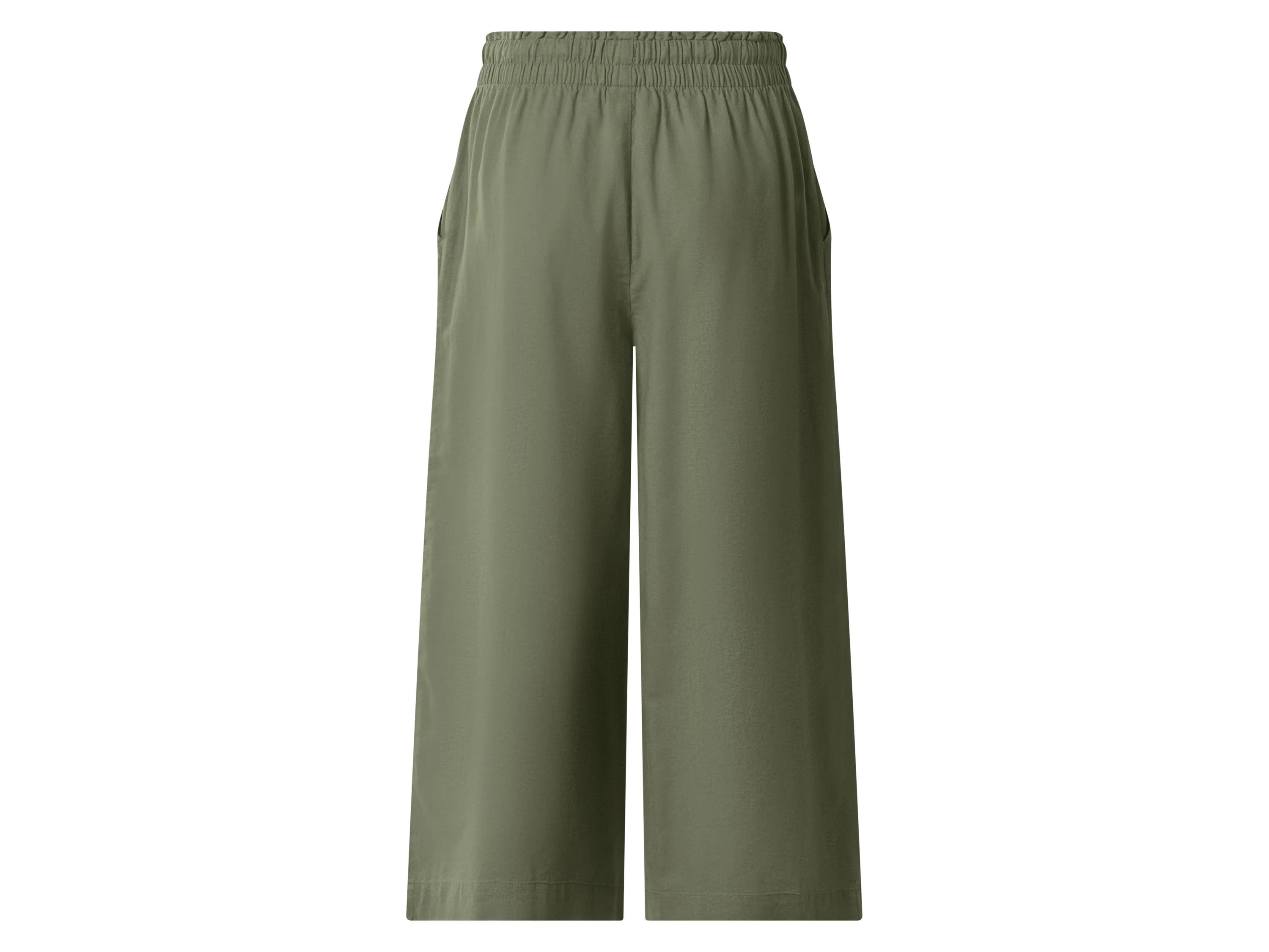 ESMARA® Damen Culotte mit Leinen (Grün, XS (32/34)) – Bild 3 von 3