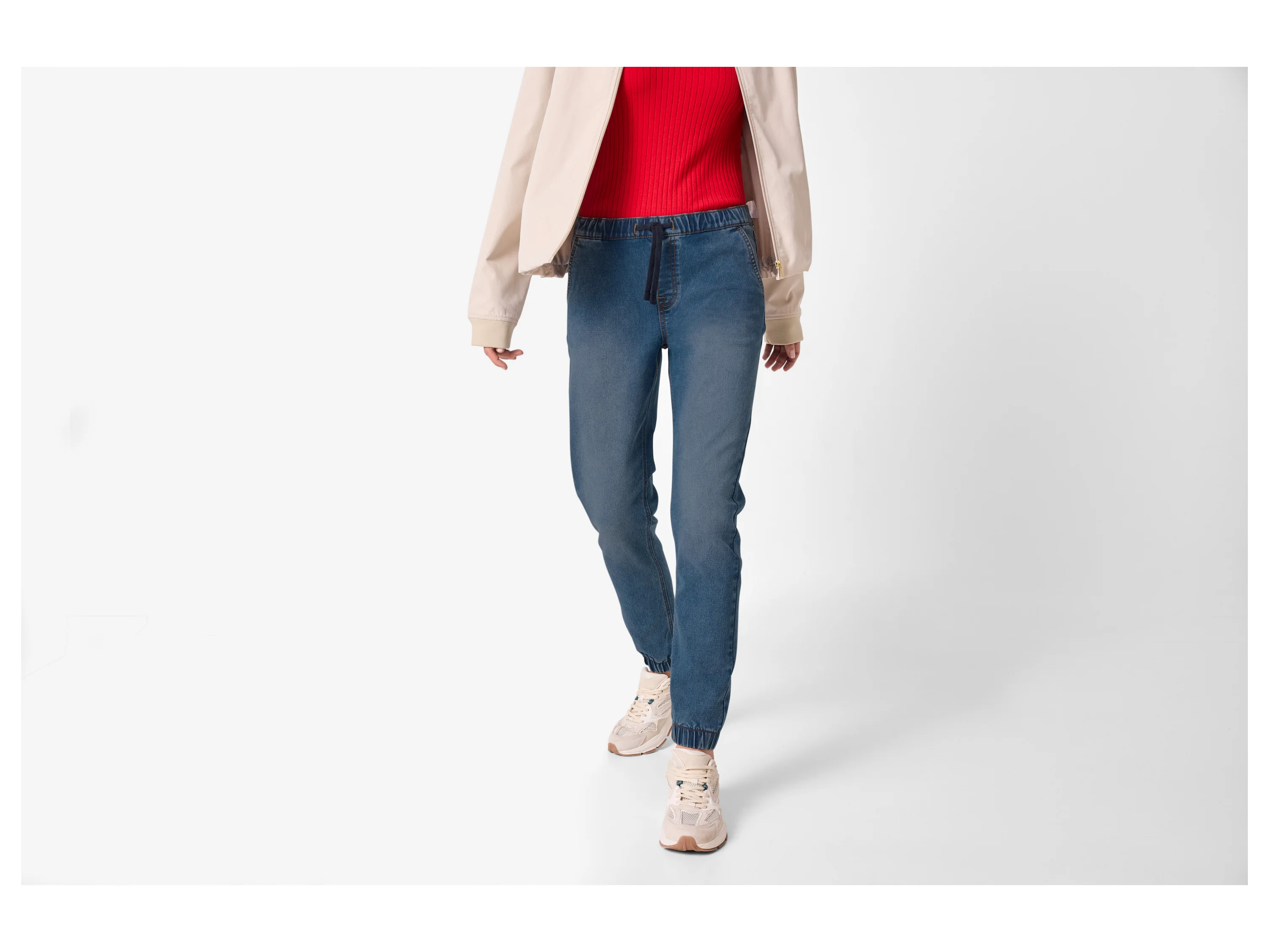 ESMARA® Damen Denim Jogger (Blau, 42) – Bild 2 von 4