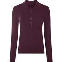 ESMARA® Damen Feinstrick-Polopullover (Lila, S (36/38))