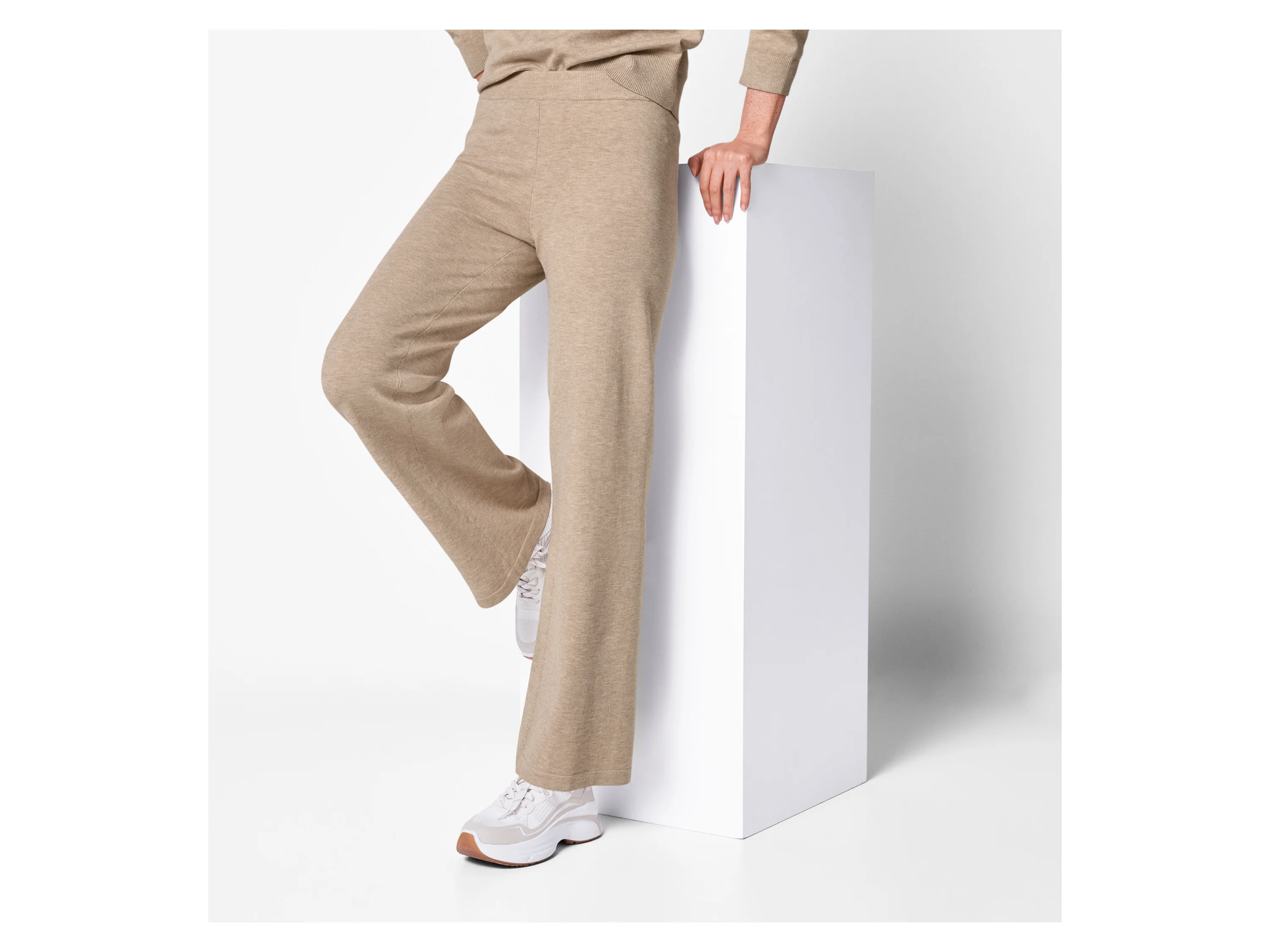 ESMARA® Damen Feinstrickhose (Beige, S(36/38)) – Bild 2 von 3