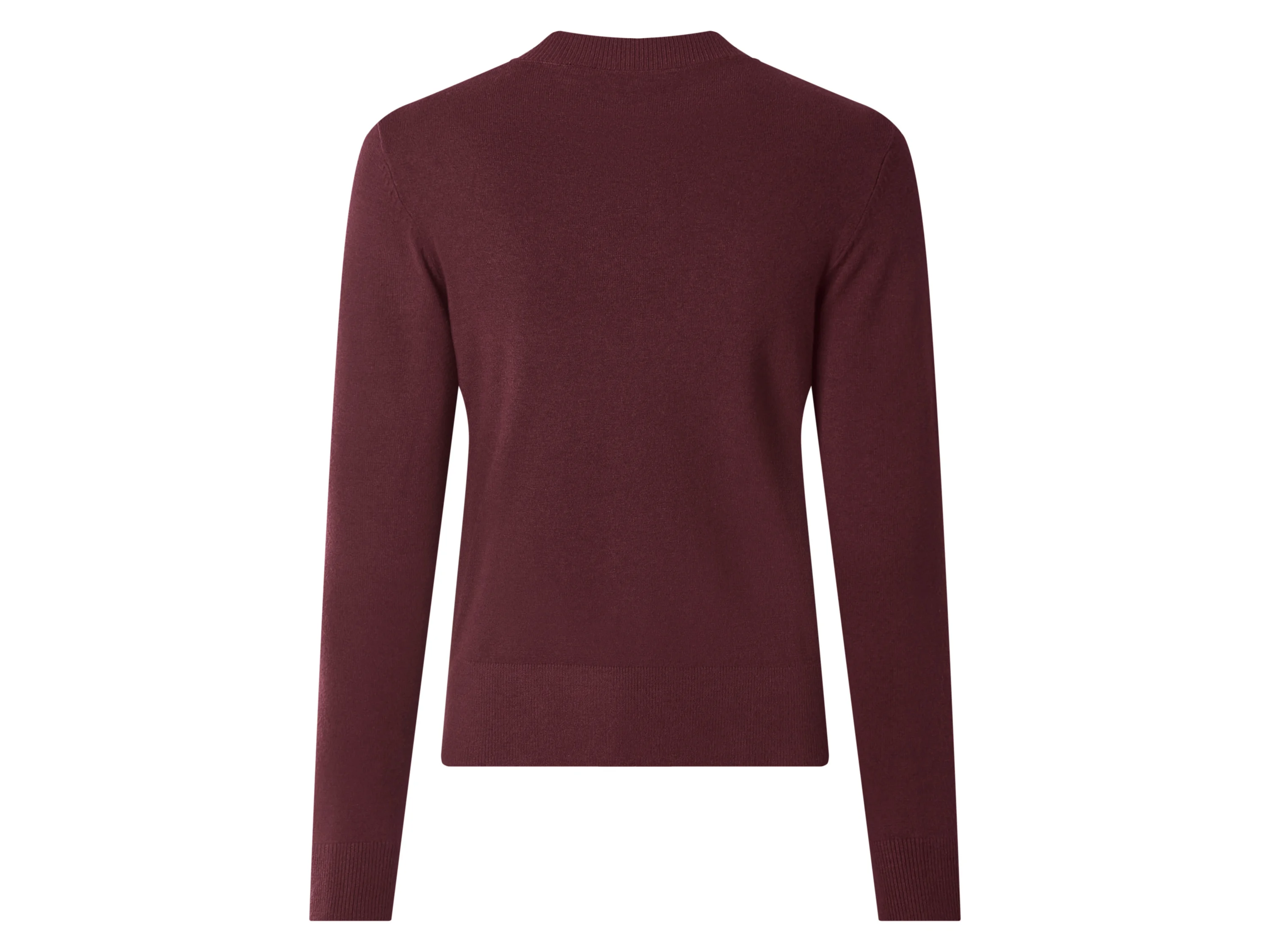 ESMARA® Damen Feinstrickpullover (Bordeaux, XS(32/34)) – Bild 3 von 3
