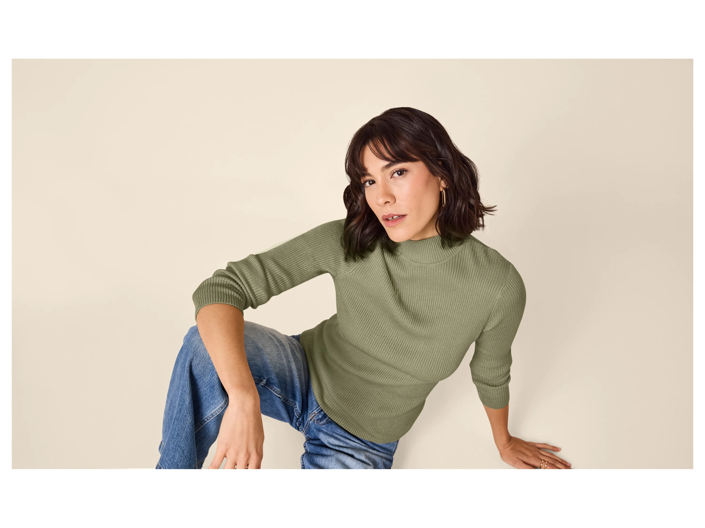 ESMARA® Damen Feinstrickpullover (Grün, M(40/42)) – Bild 2 von 4