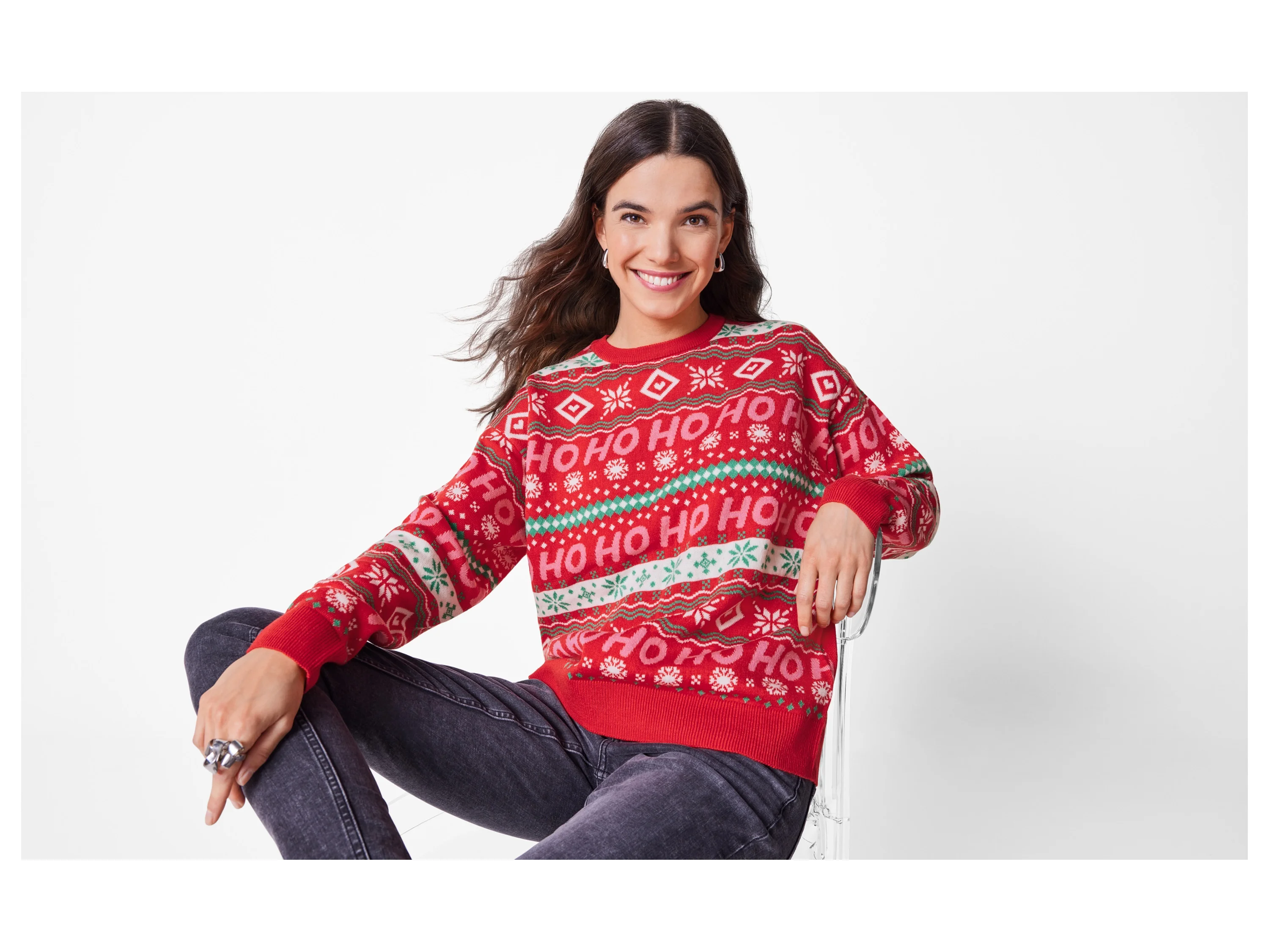 ESMARA® Damen Feinstrickpullover (Rot, L(44/46)) – Bild 2 von 3