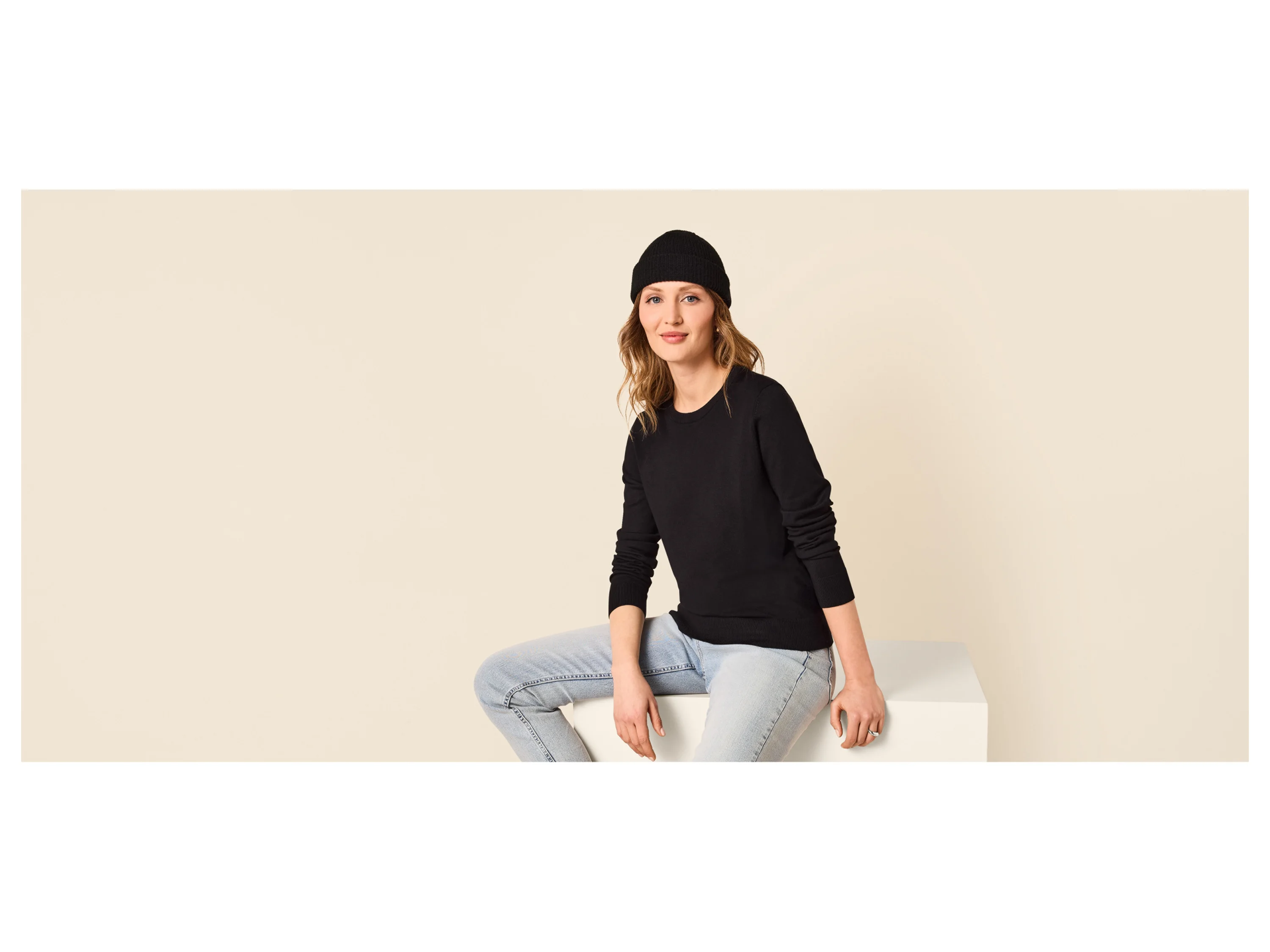 ESMARA® Damen Feinstrickpullover (Schwarz, XL(48/50)) – Bild 2 von 3