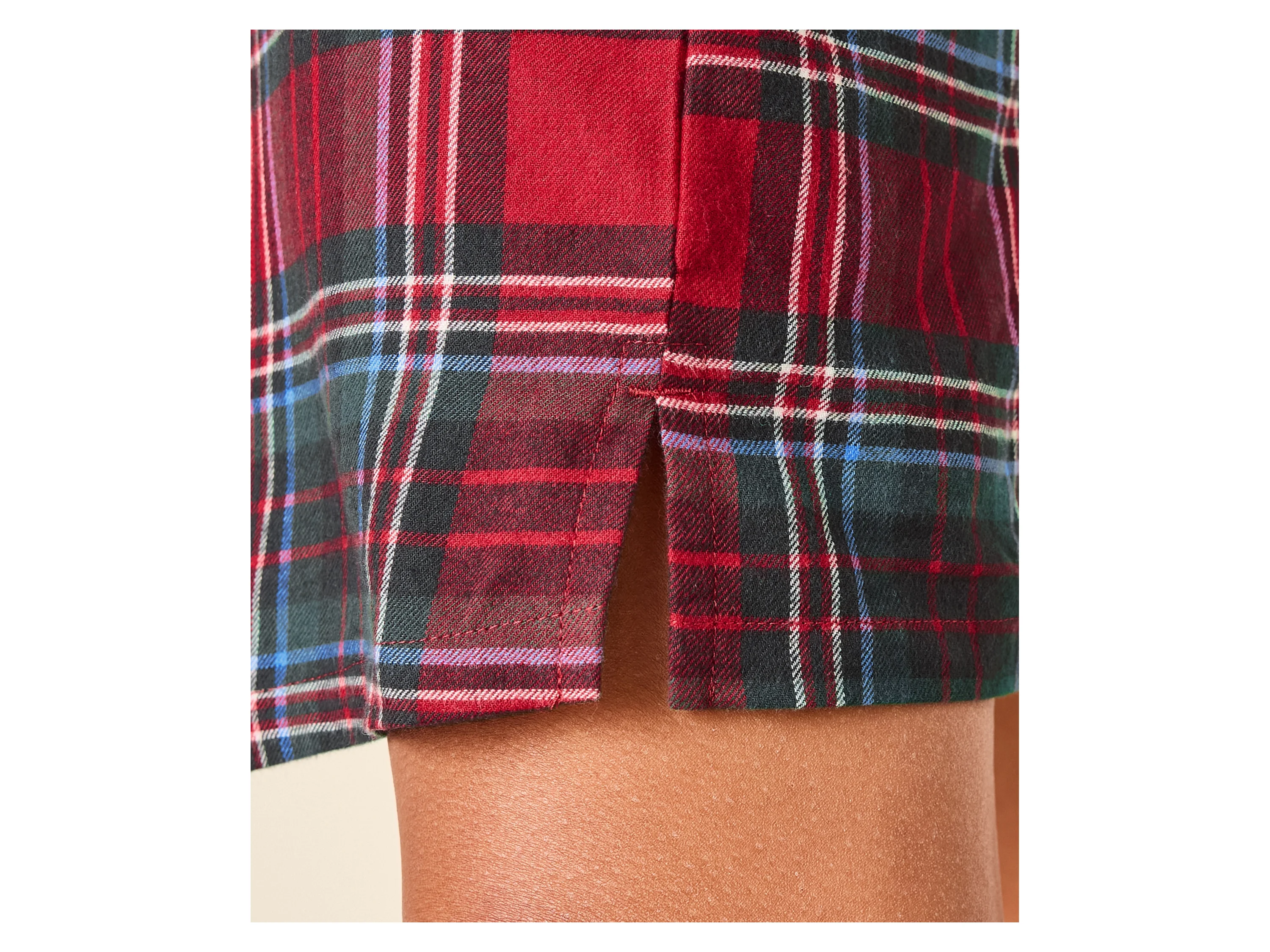 ESMARA® Damen Flanell-Nachthemd (Rot, XS (32/34)) – Bild 3 von 3