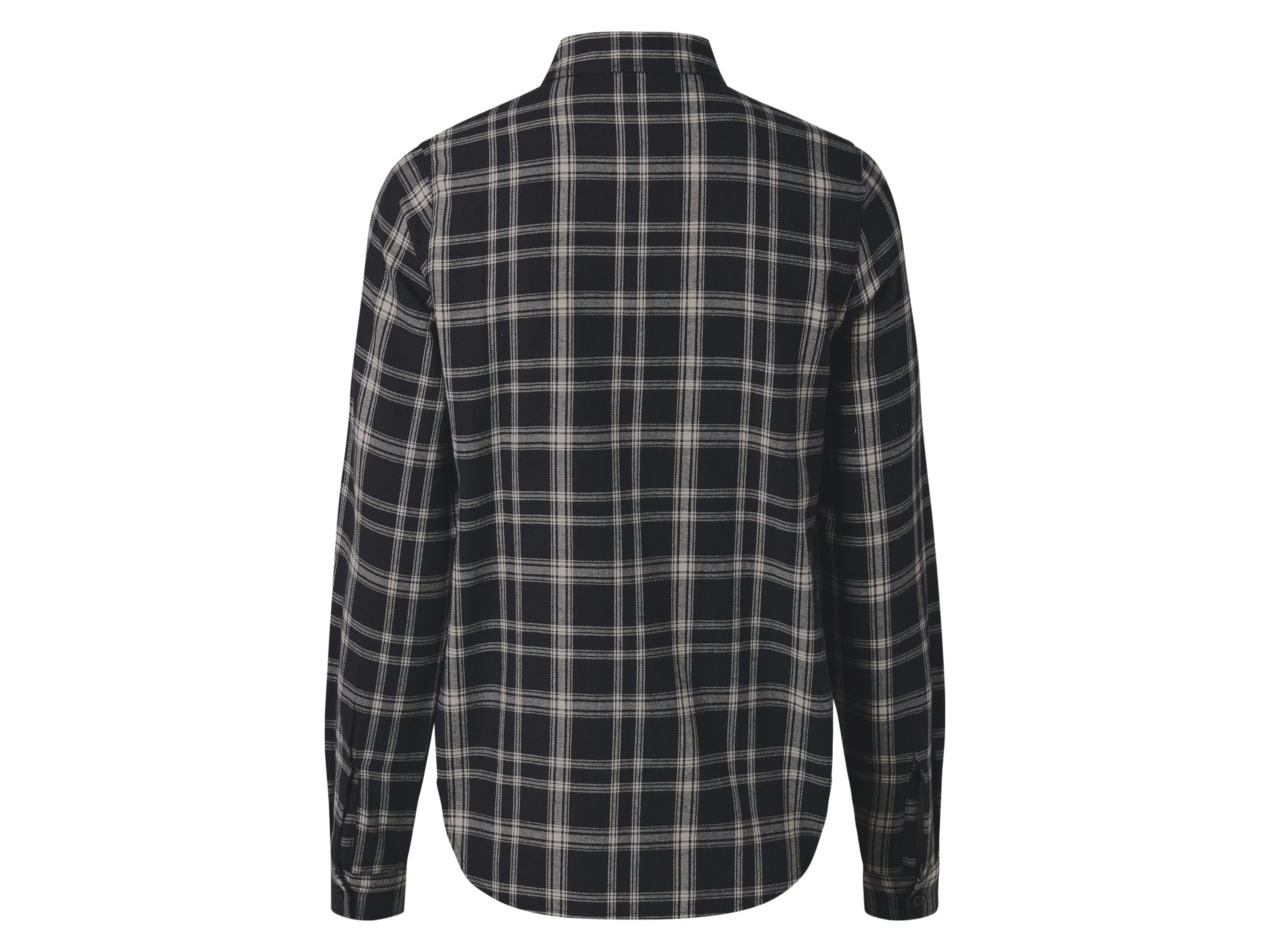 ESMARA® Damen Flanellbluse (Schwarz, XS(32/34)) – Bild 3 von 4