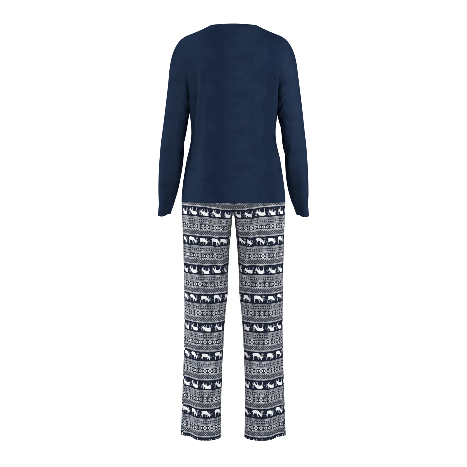 ESMARA® Damen Fleece-Pyjama (Navy, S(36/38)) – Bild 4 von 4