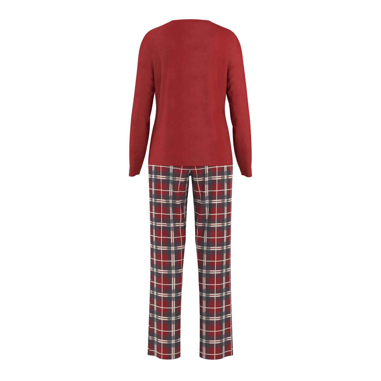 ESMARA® Damen Fleece-Pyjama (Rot, S(36/38)) – Bild 4 von 4