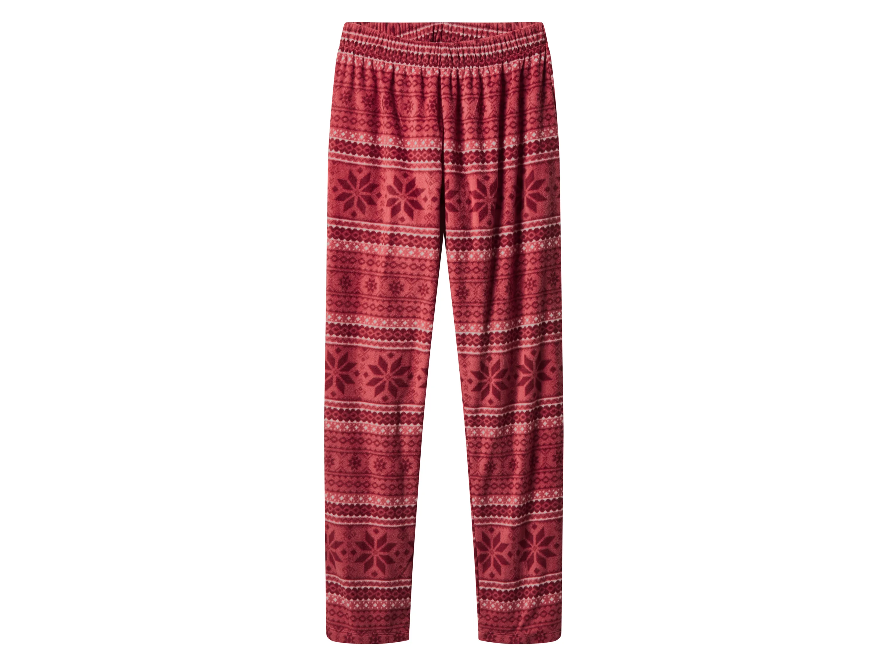 ESMARA® Damen Fleece-Pyjama (Rot, XS(32/34)) – Bild 4 von 4