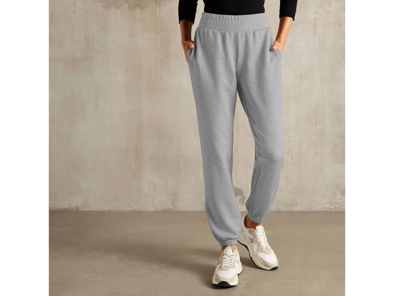 ESMARA® Damen Freizeithose (Mittelgrau, L (44/46)) – Bild 2 von 4