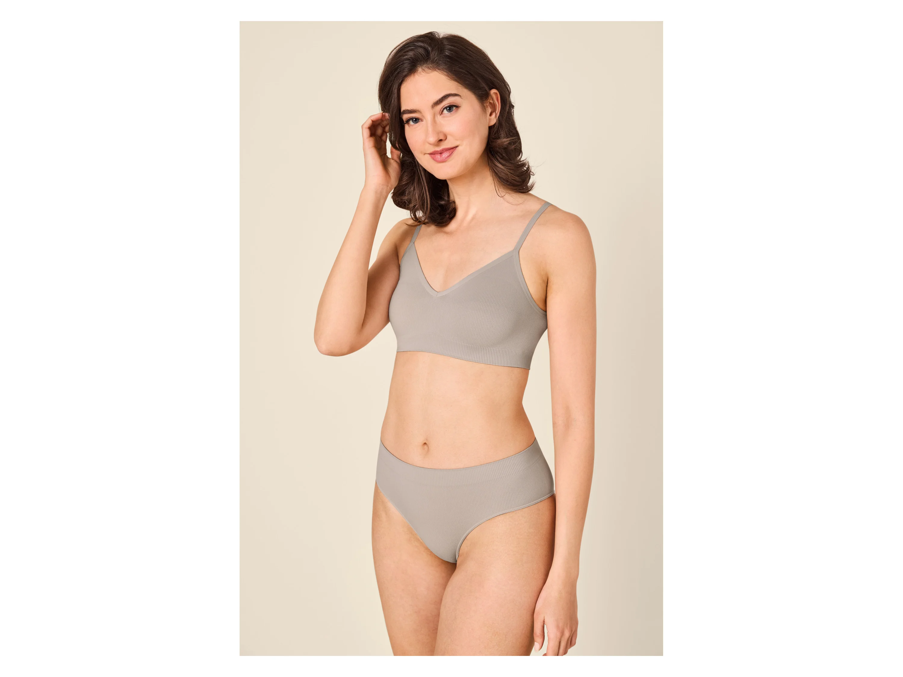 ESMARA® Damen Gerippte Bustiers, 2 Stück (Grau, S(36/38)) – Bild 2 von 4