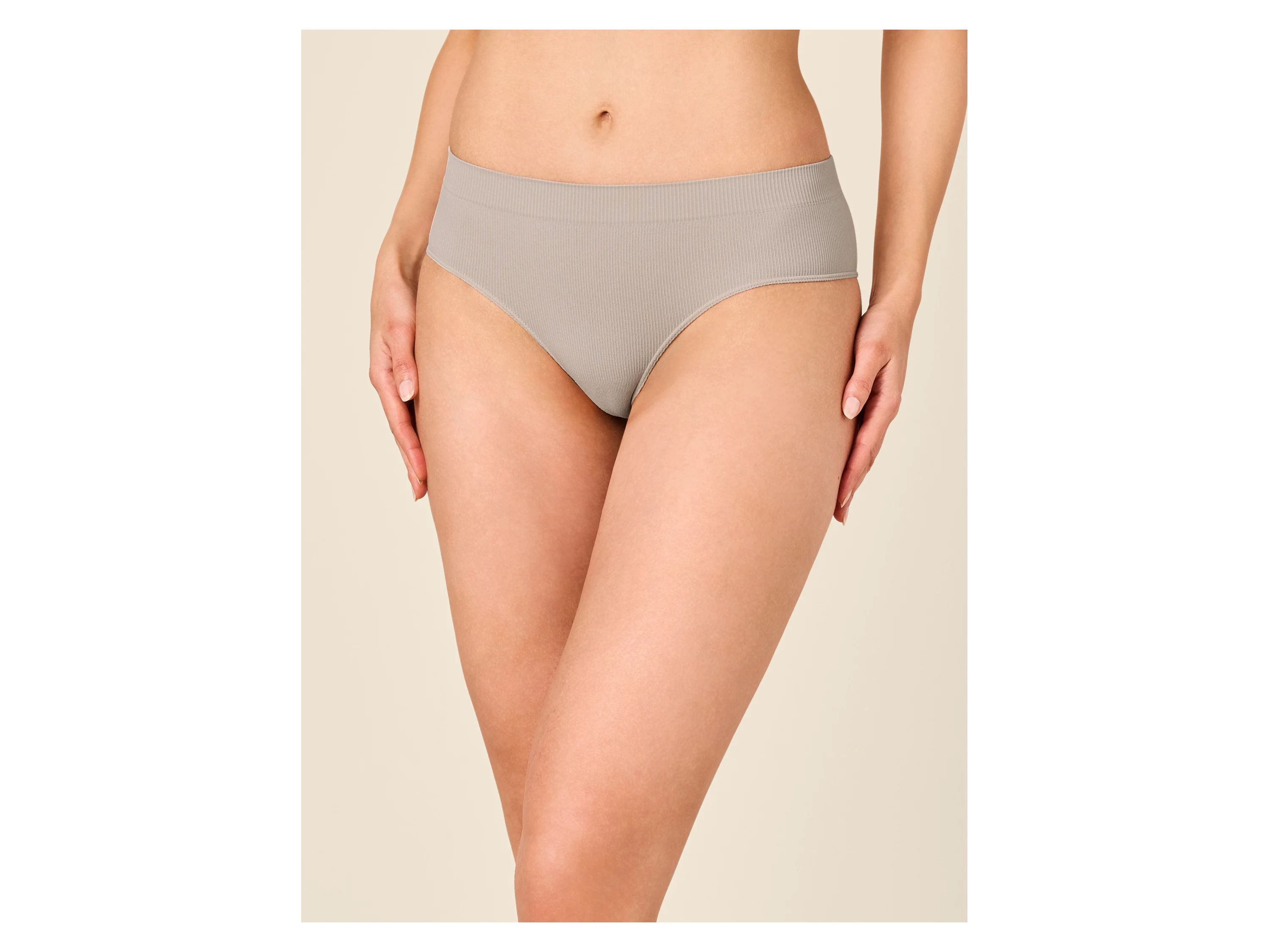 ESMARA® Damen Gerippte Hipster, 2 Stück (Grau, S(36/38)) – Bild 2 von 4