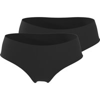 ESMARA® Damen Gerippte Hipster, 2 Stück (Schwarz, L(44/46))