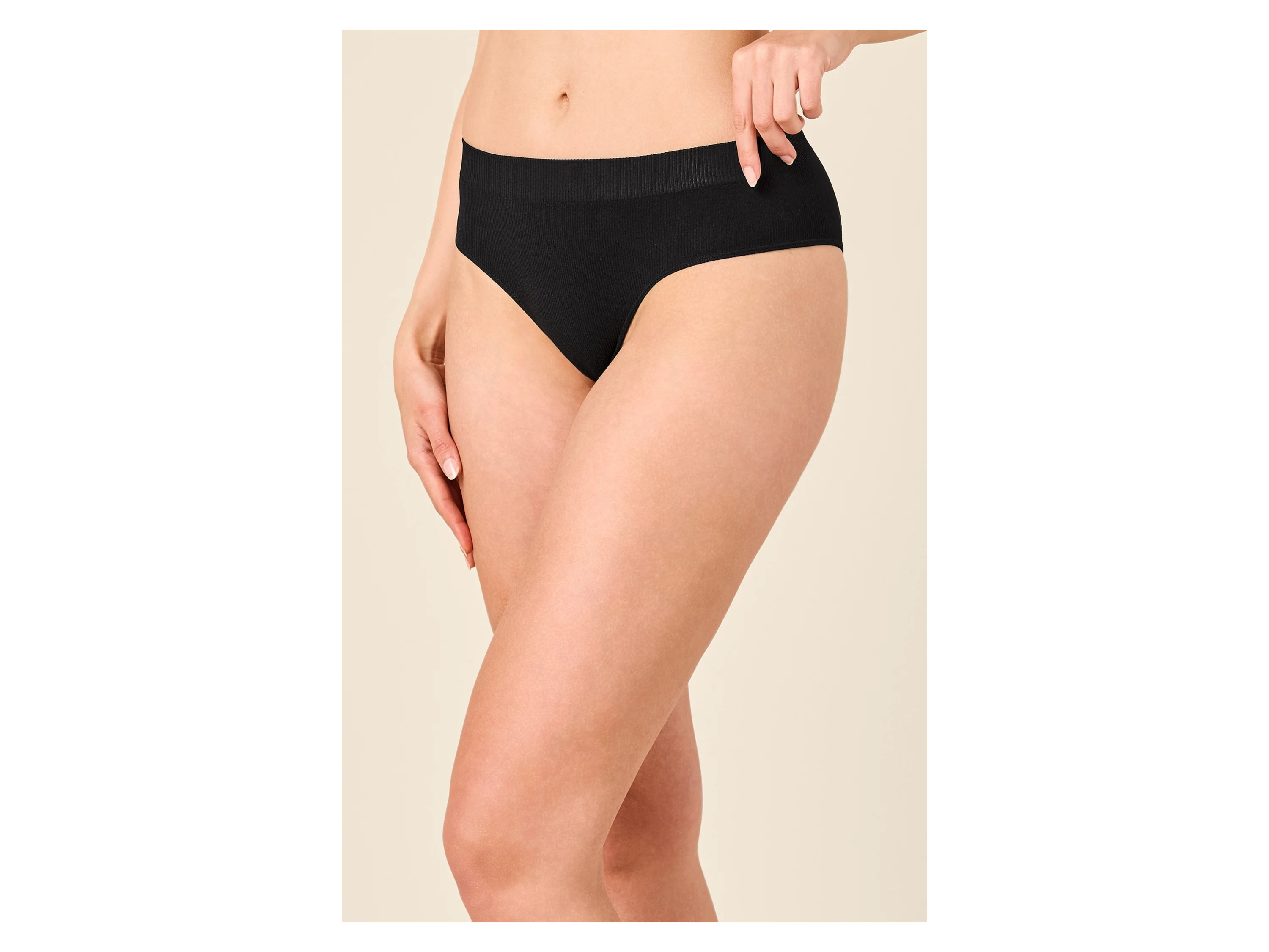 ESMARA® Damen Gerippte Hipster, 2 Stück (Schwarz, S(36/38)) – Bild 2 von 4