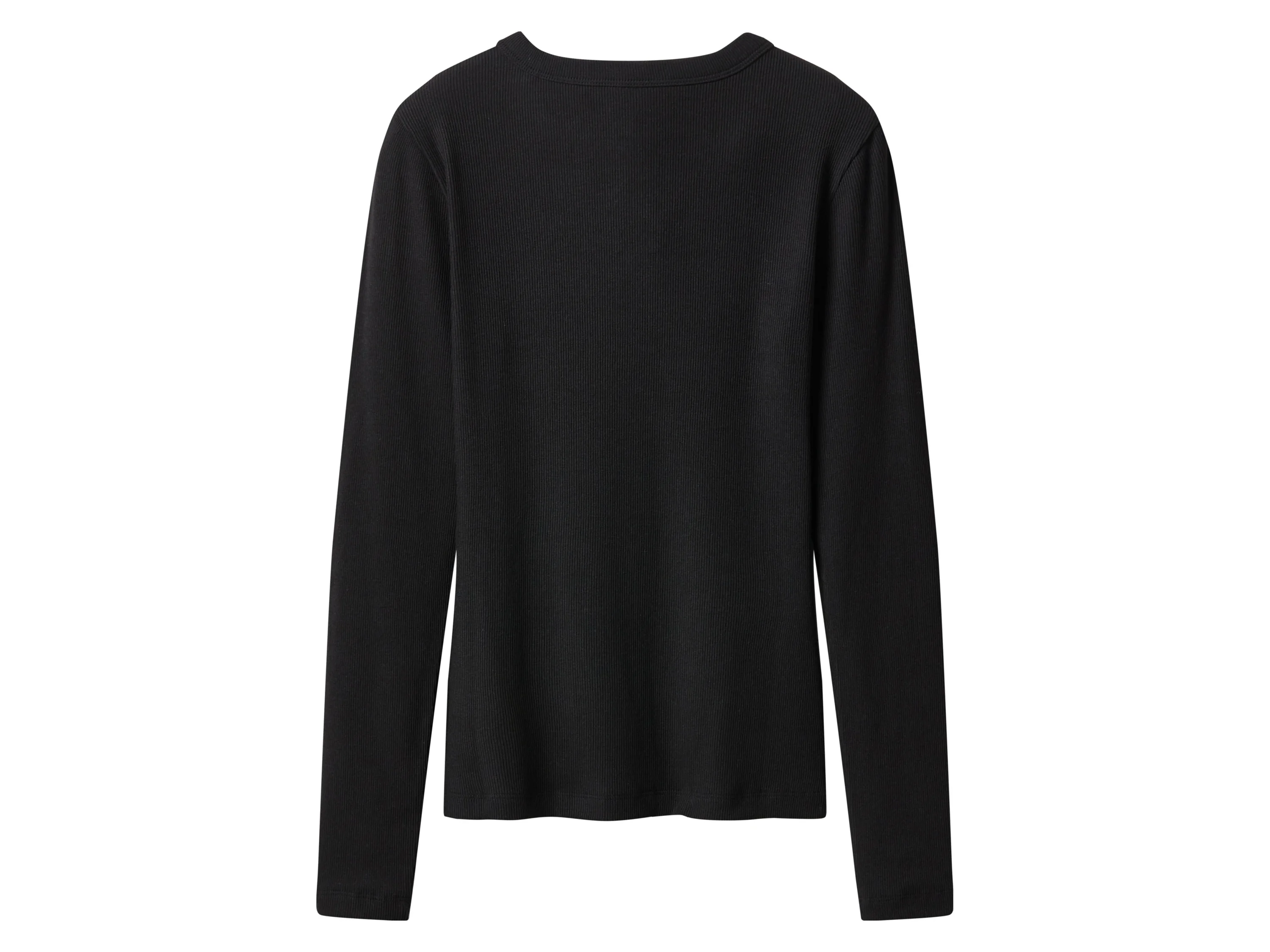 ESMARA® Damen Gerippte Langarmshirts, 2 Stück (Schwarz/weiß, S(36/38)) – Bild 4 von 4
