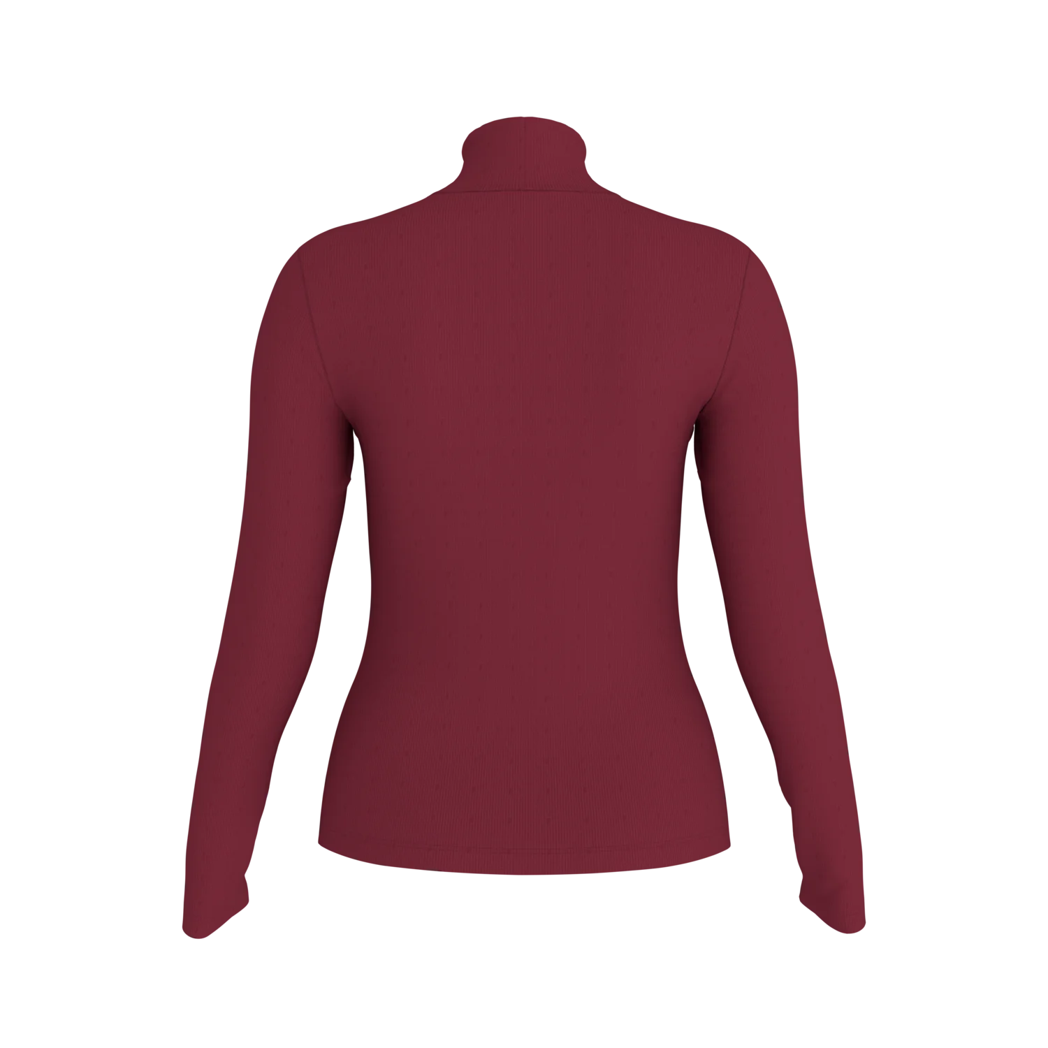 ESMARA® Damen Gerippte Rollkragenshirts, 2 Stück (rot/beige, M(40/42)) – Bild 4 von 4