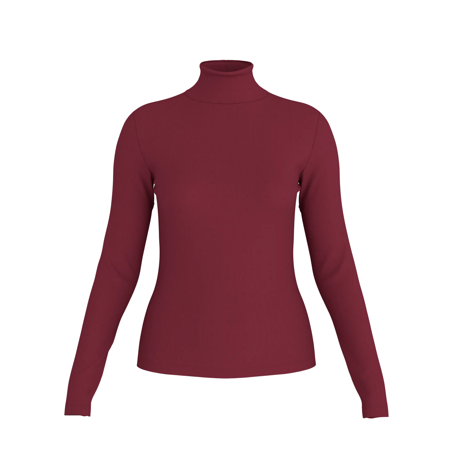 ESMARA® Damen Gerippte Rollkragenshirts, 2 Stück (rot/beige, L(44/46)) – Bild 2 von 4