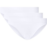 ESMARA® Damen Gerippte Slips, 3 Stück (Weiß, S(36/38))