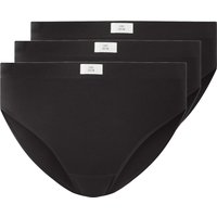 ESMARA® Damen Gerippte Slips, 3 Stück (Schwarz, M(40/42))