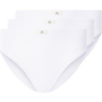 ESMARA® Damen Gerippte Slips, 3 Stück (Weiß, M(40/42))