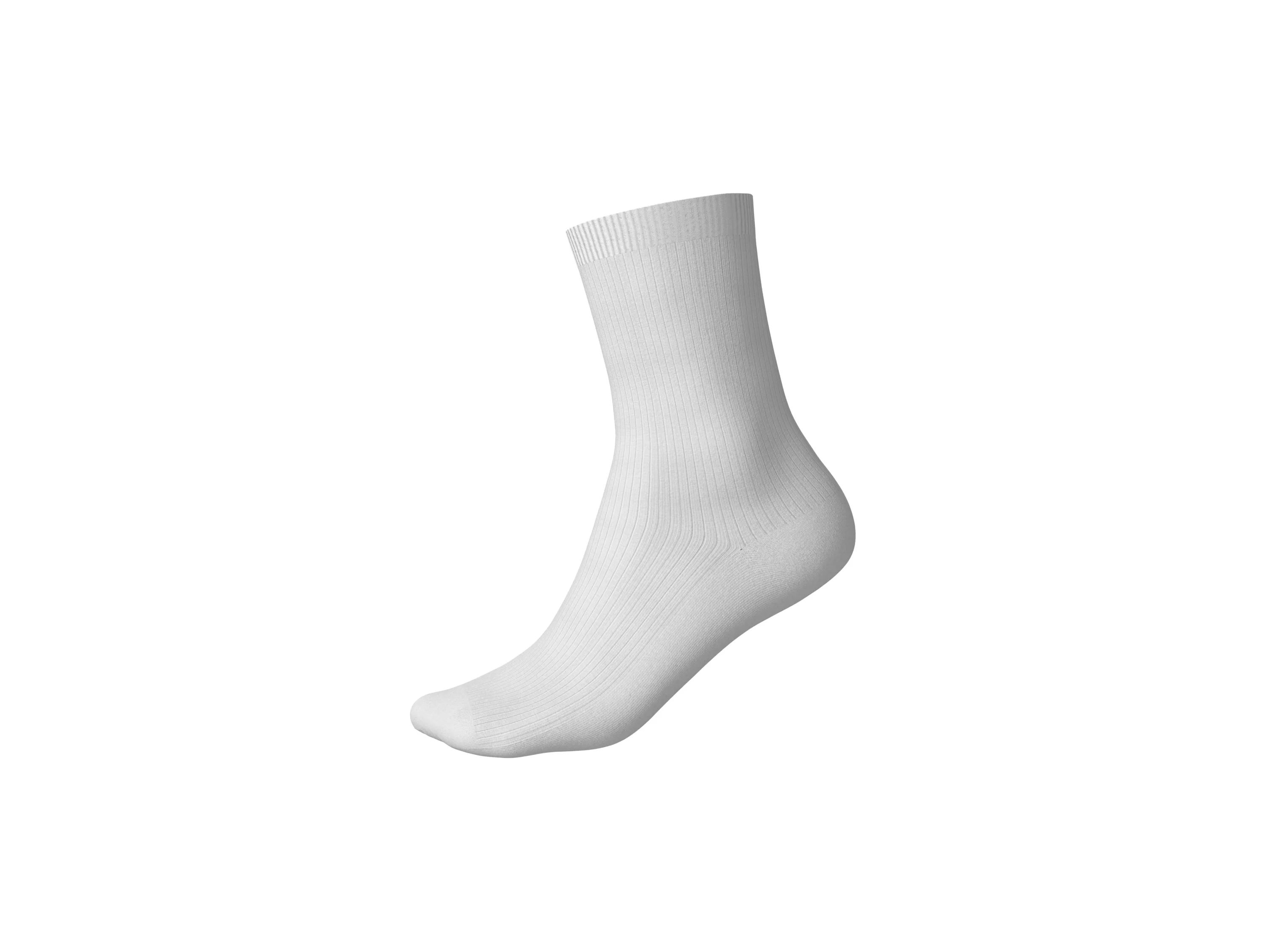 ESMARA® Damen gerippte Socken, 7 Paar (weiß/grau/grün/schwarz, 35-38) – Bild 3 von 4