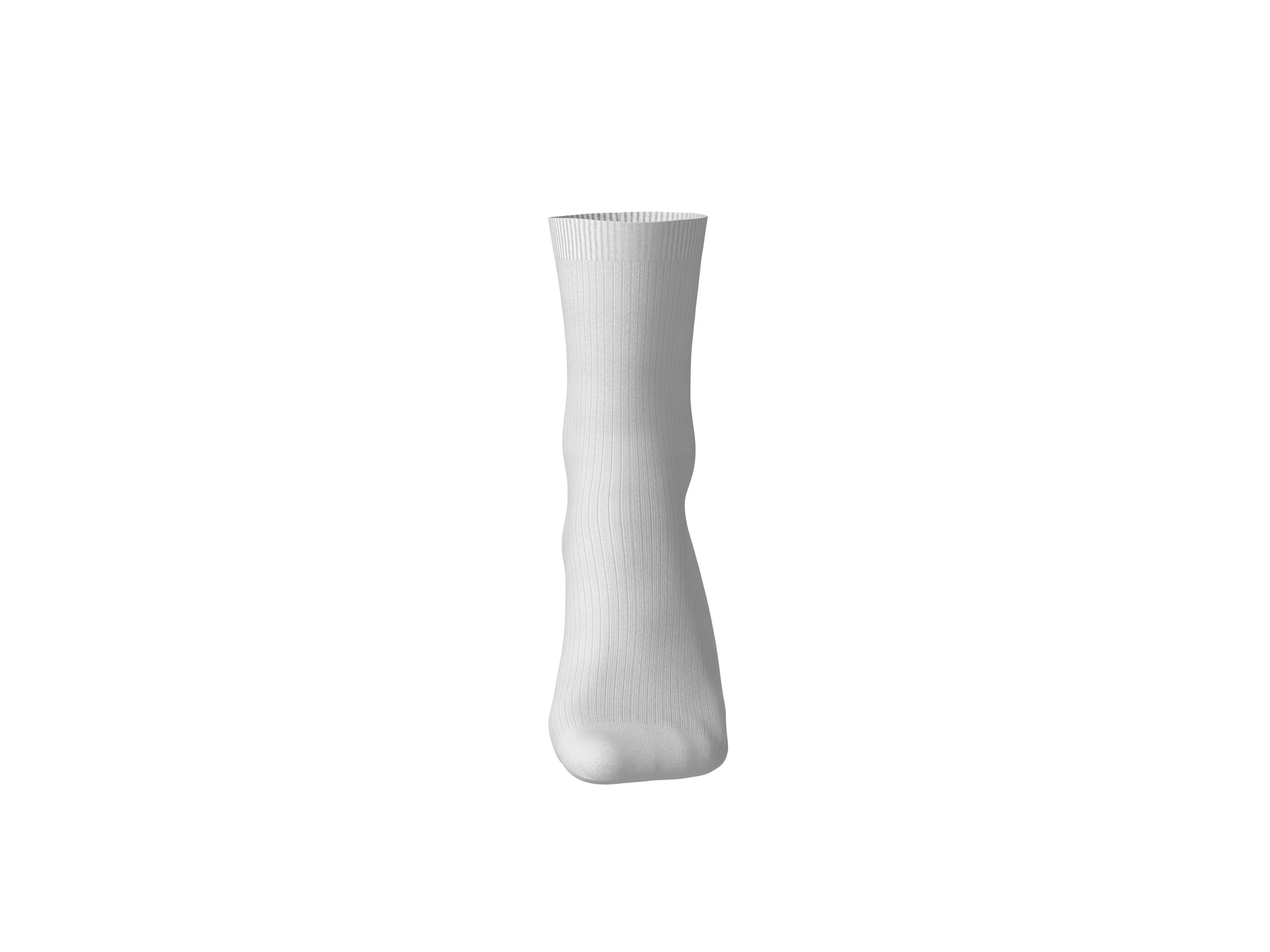ESMARA® Damen gerippte Socken, 7 Paar (weiß/grau/grün/schwarz, 35-38) – Bild 4 von 4