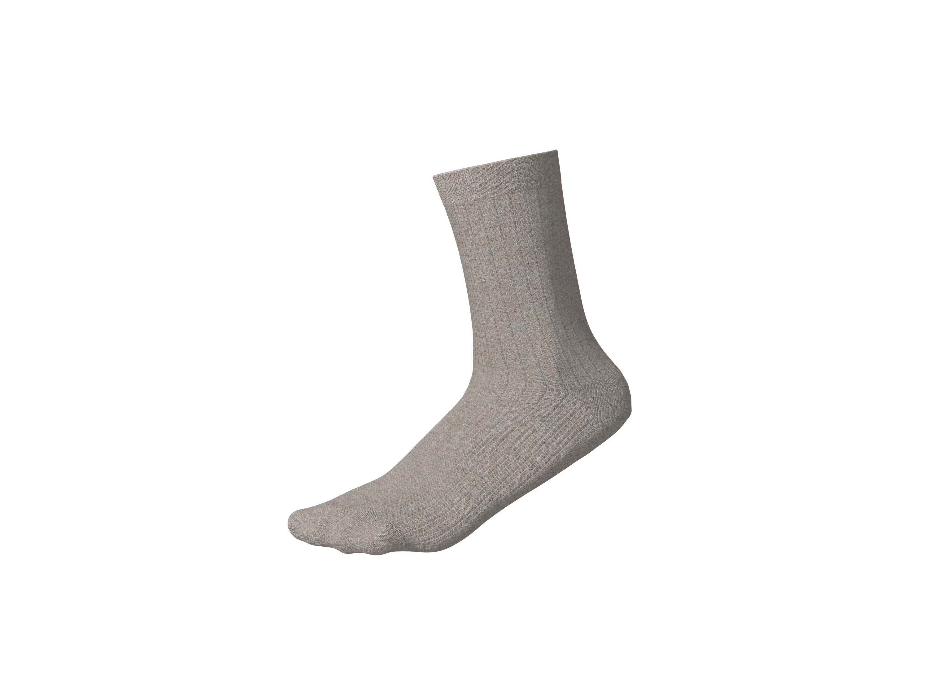 ESMARA® Damen Gerippte Socken / Socken, 5 Stück (sand/beige/braun/weiß/rot, 35-38) – Bild 2 von 4