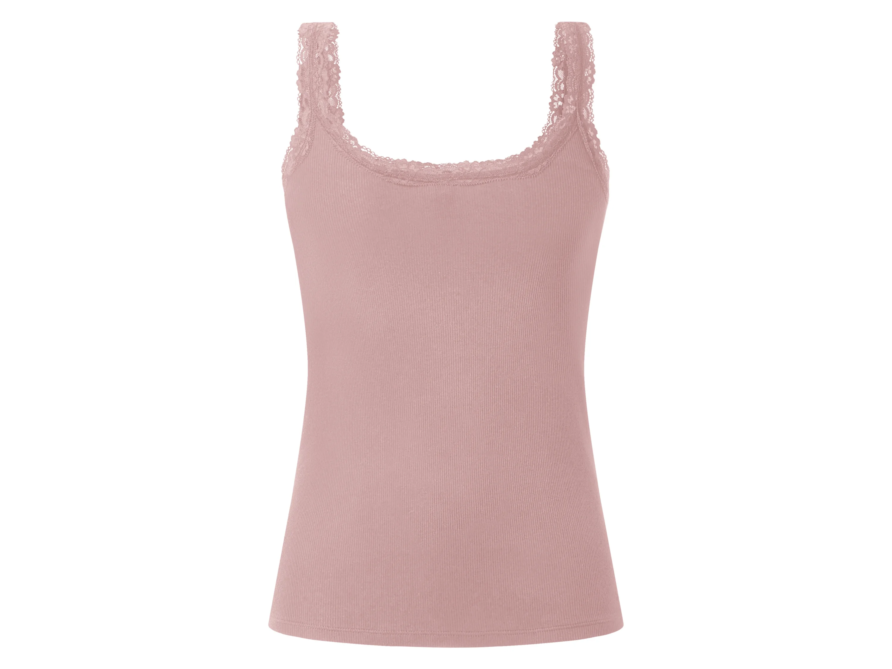 ESMARA® Damen Gerippte Tops, 3 Stück (bordeaux/rose/rosa, M(40/42)) – Bild 3 von 4