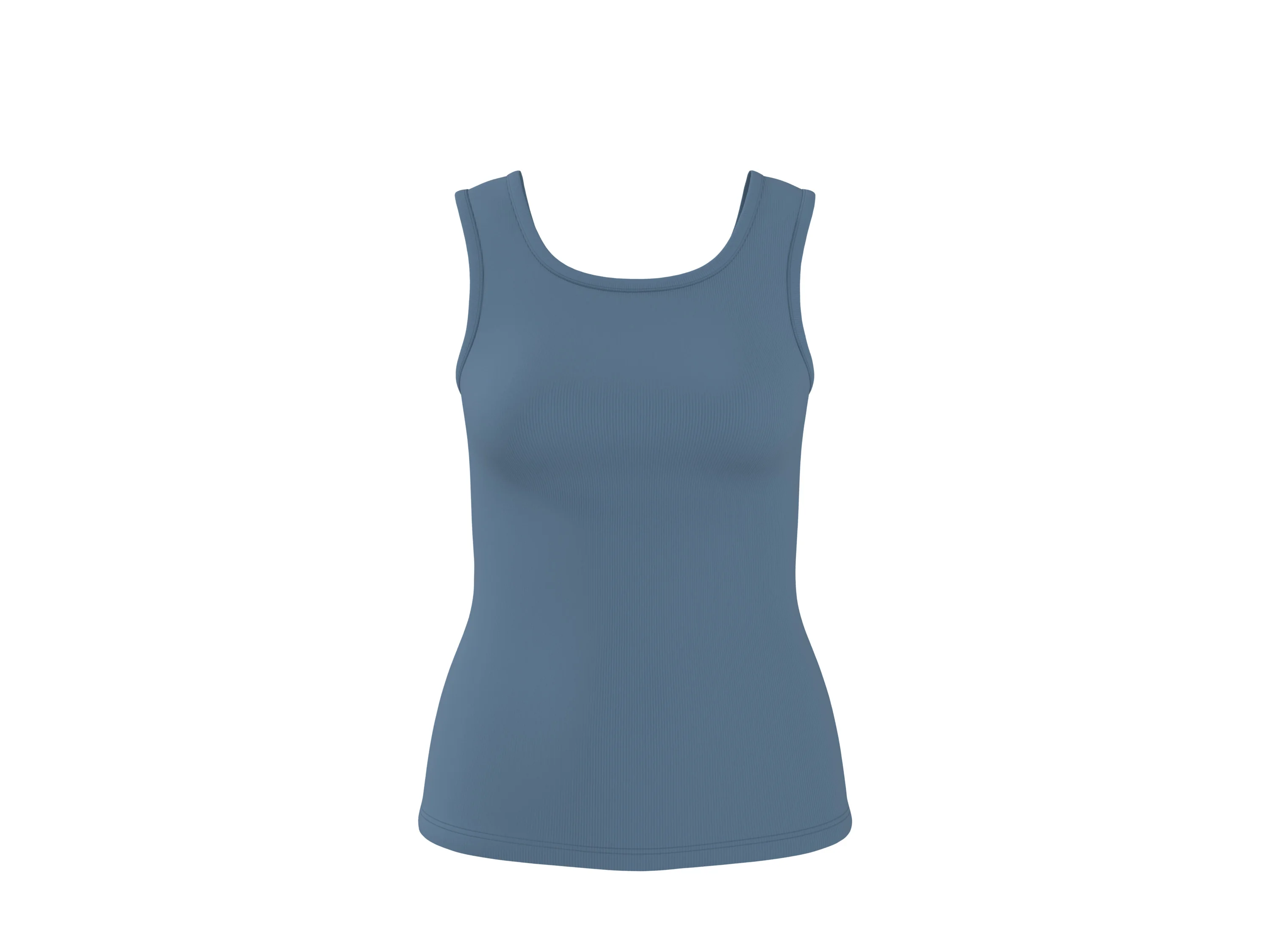 ESMARA® Damen Gerippte Tops, 2 Stück (Schwarz/blau, S(36/38)) – Bild 2 von 4