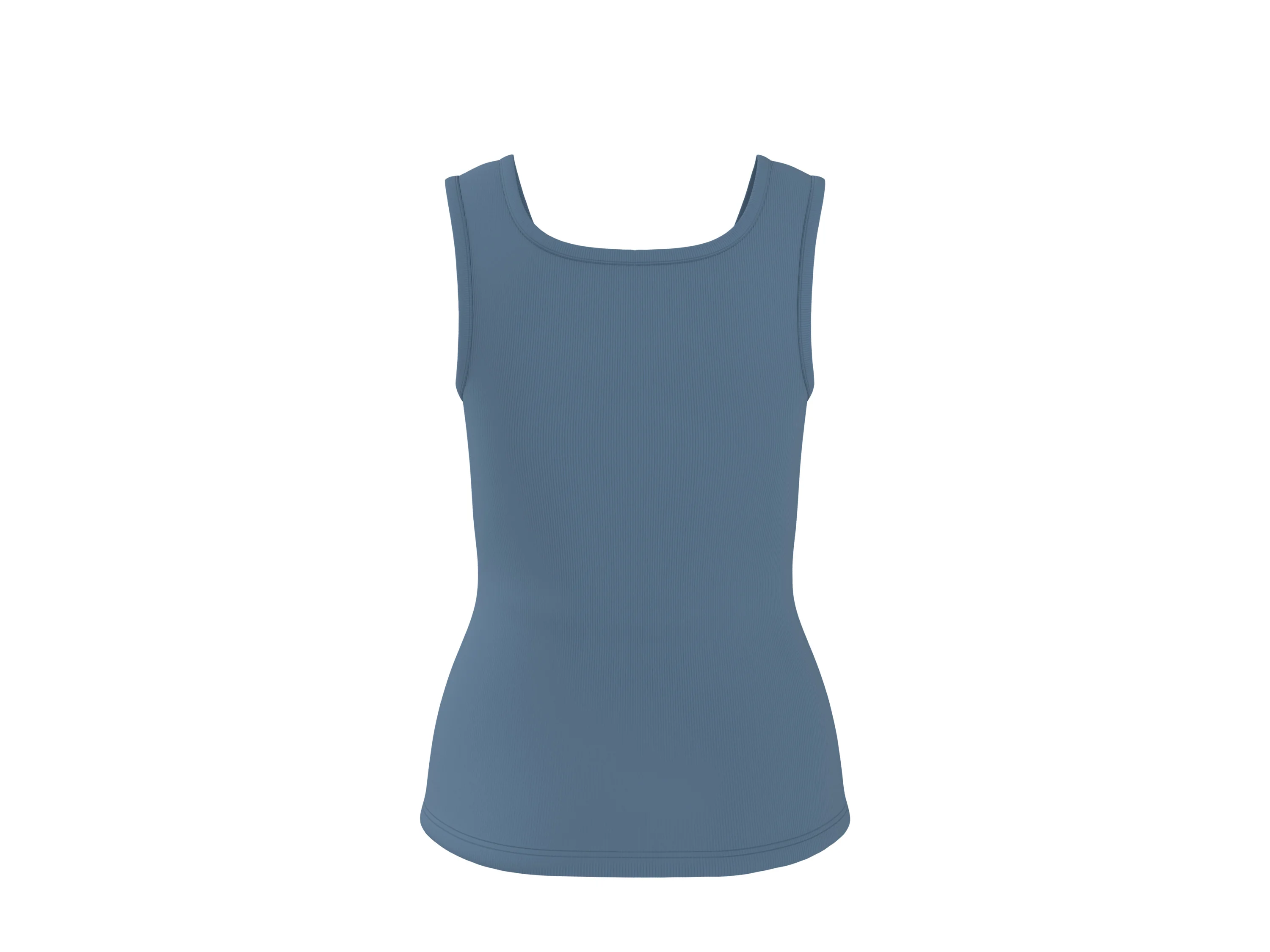ESMARA® Damen Gerippte Tops, 2 Stück (Schwarz/blau, S(36/38)) – Bild 3 von 4