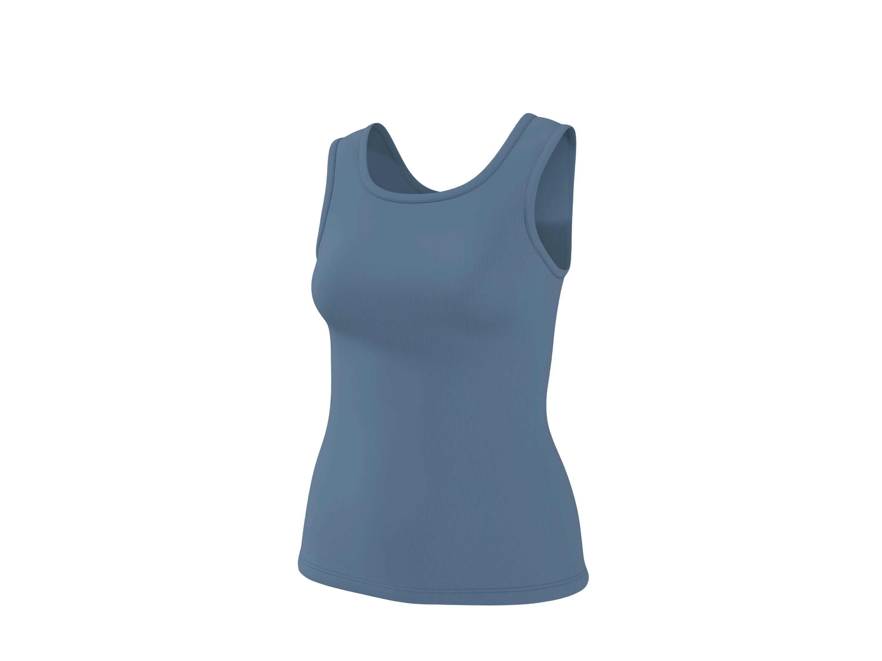 ESMARA® Damen Gerippte Tops, 2 Stück (Schwarz/blau, M(40/42)) – Bild 4 von 4