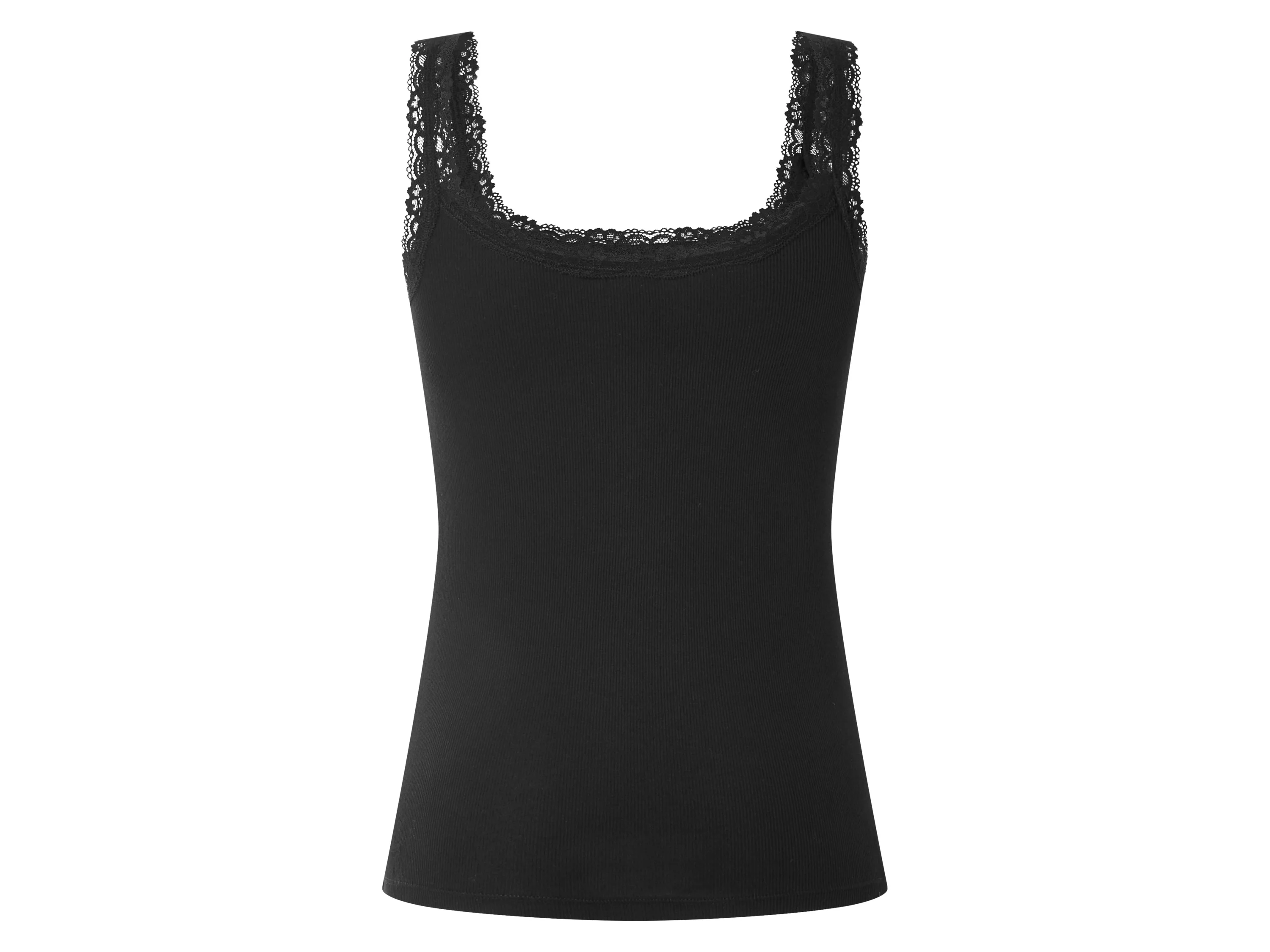 ESMARA® Damen Gerippte Tops, 3 Stück (Schwarz, M(40/42)) – Bild 4 von 4