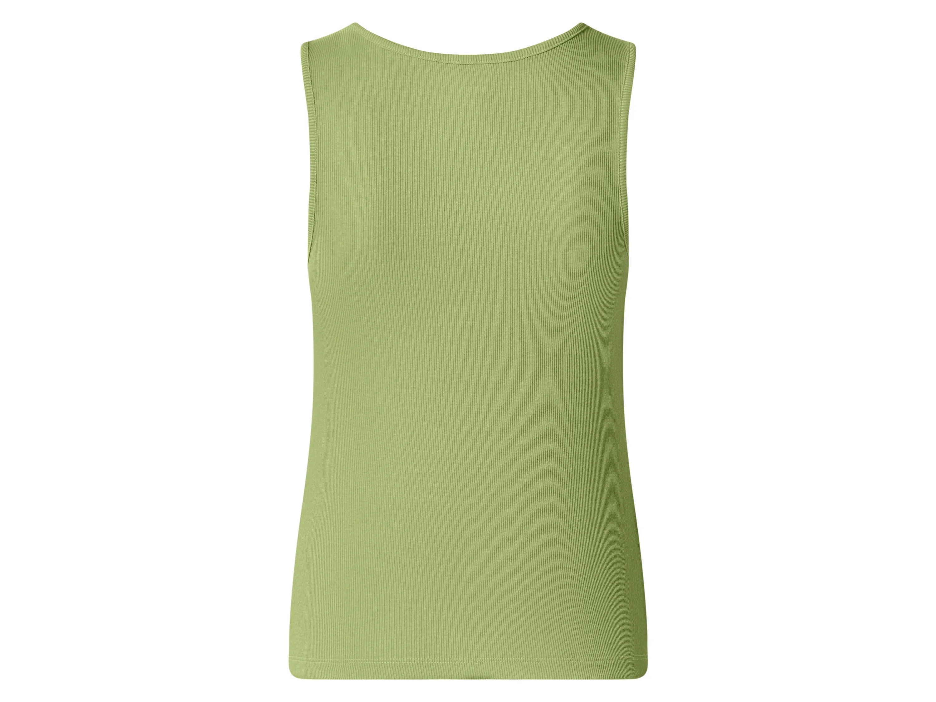 ESMARA® Damen Gerippte Tops, 2 Stück (grün/pink, XS (32/34)) – Bild 4 von 4