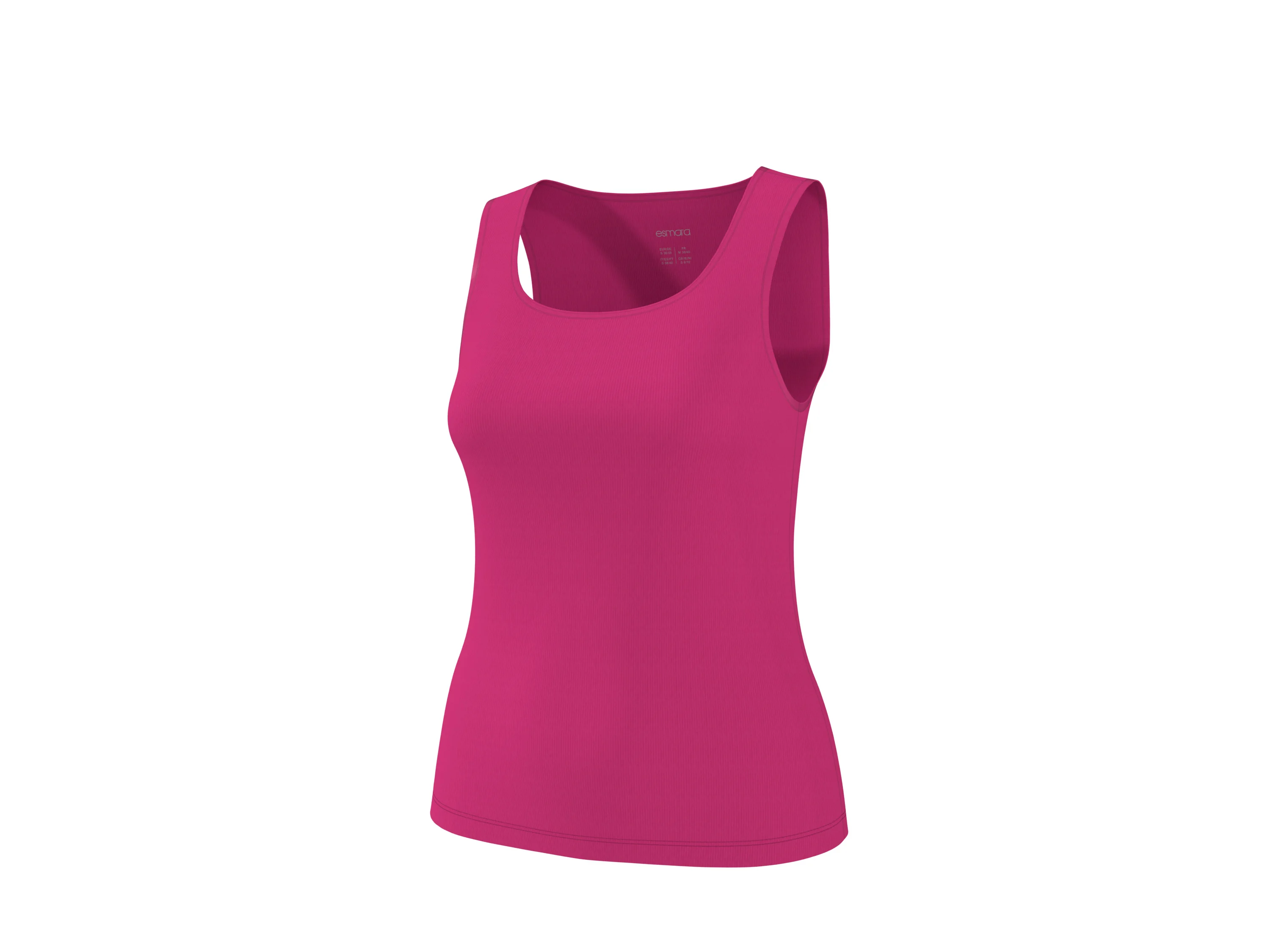ESMARA® Damen Gerippte Tops, 2 Stück (pink/orange, S(36/38)) – Bild 3 von 4