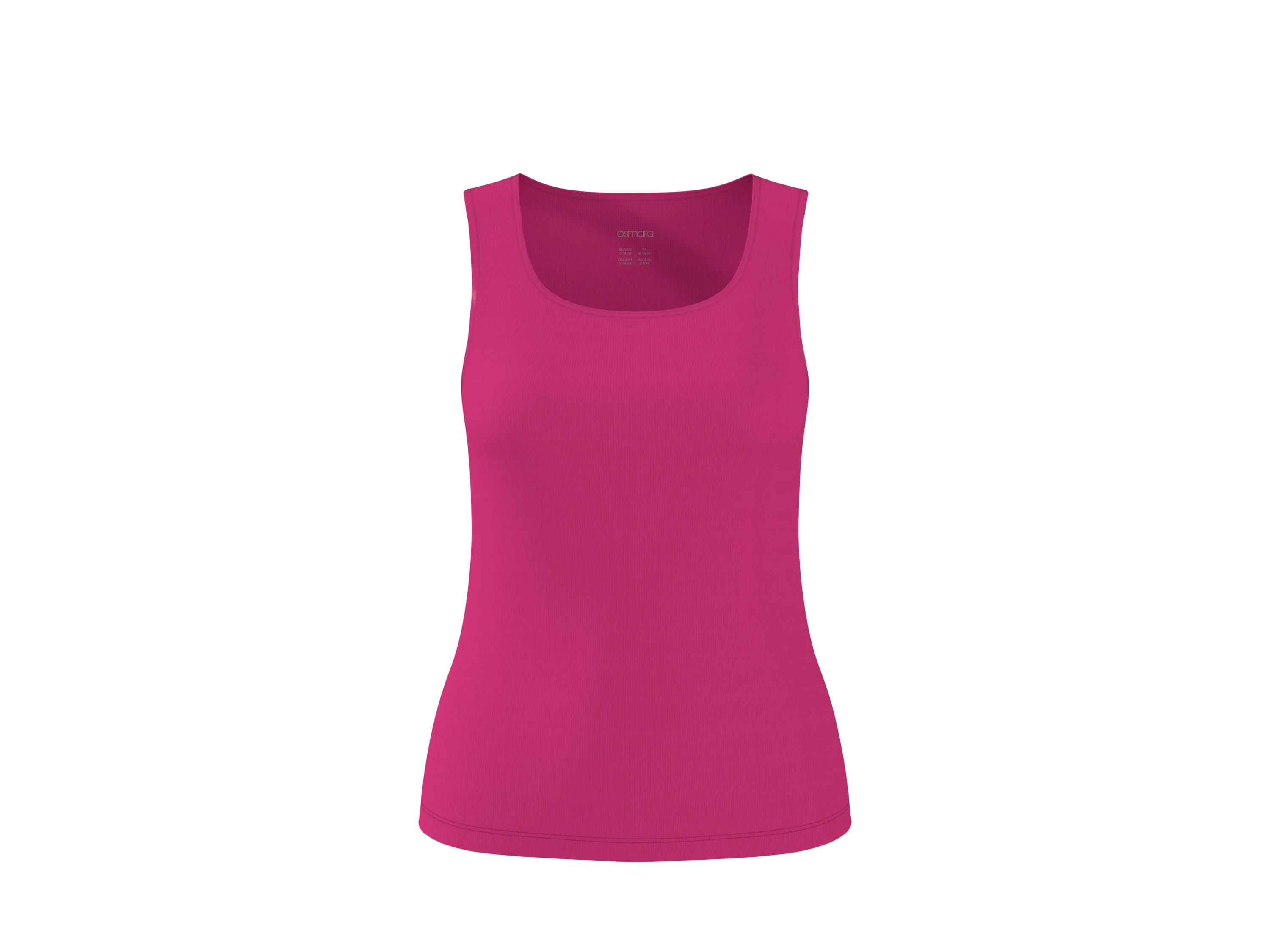 ESMARA® Damen Gerippte Tops, 2 Stück (pink/orange, S(36/38)) – Bild 4 von 4