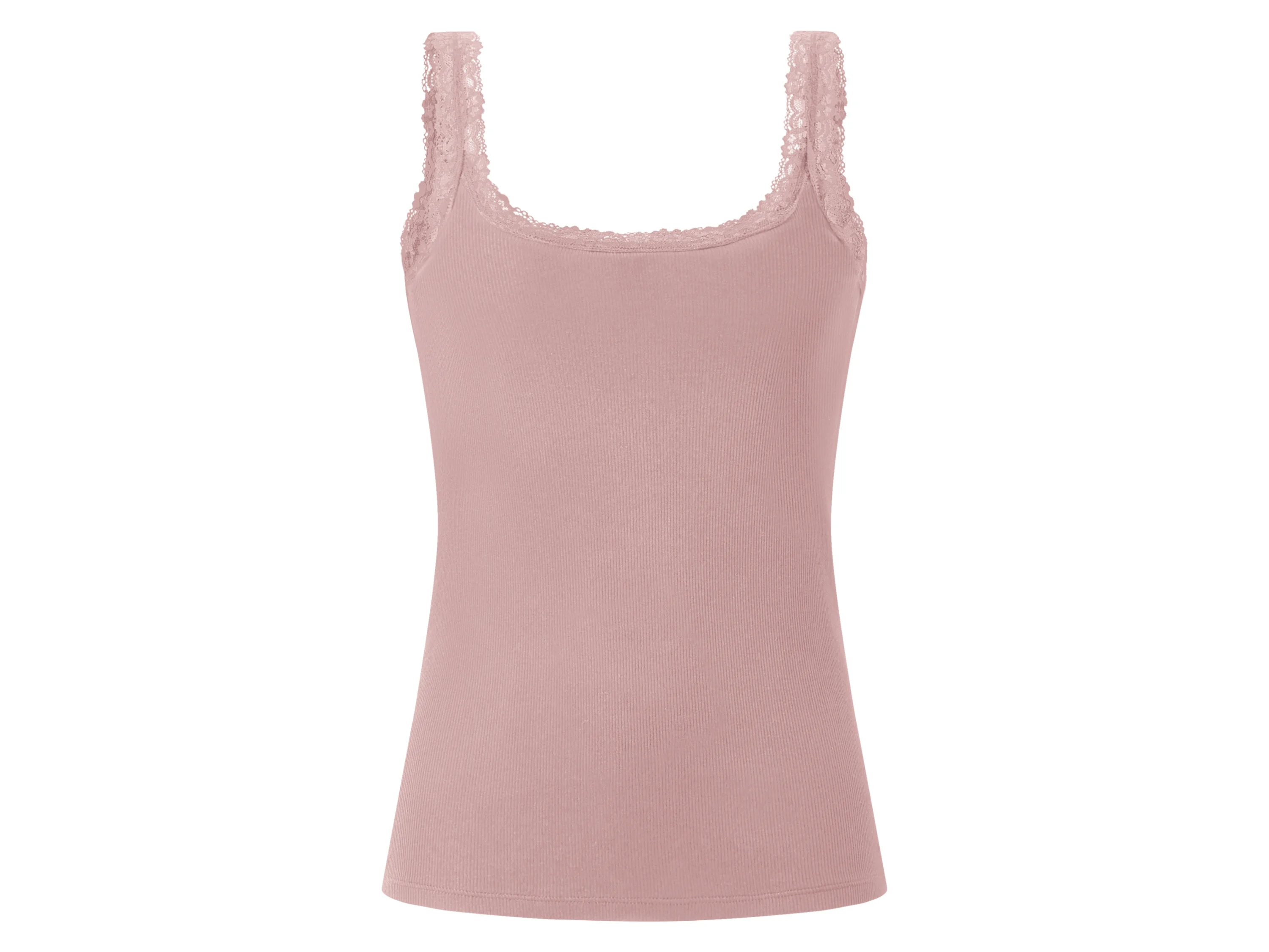 ESMARA® Damen Gerippte Tops, 3 Stück (bordeaux/rose/rosa, XL(48/50)) – Bild 4 von 4