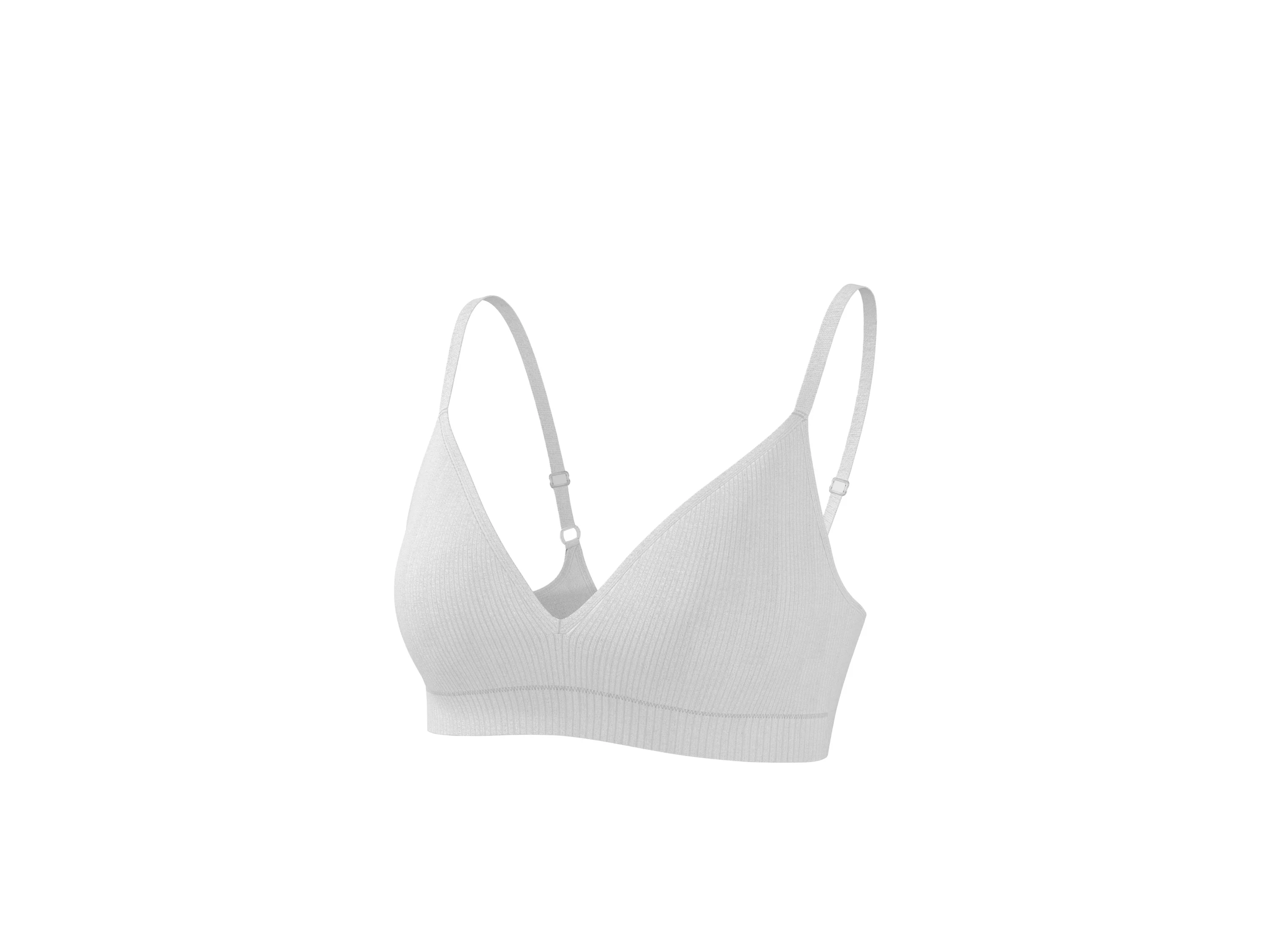 ESMARA® Damen Gerippter Soft-BH (Grau, 80B) – Bild 4 von 4