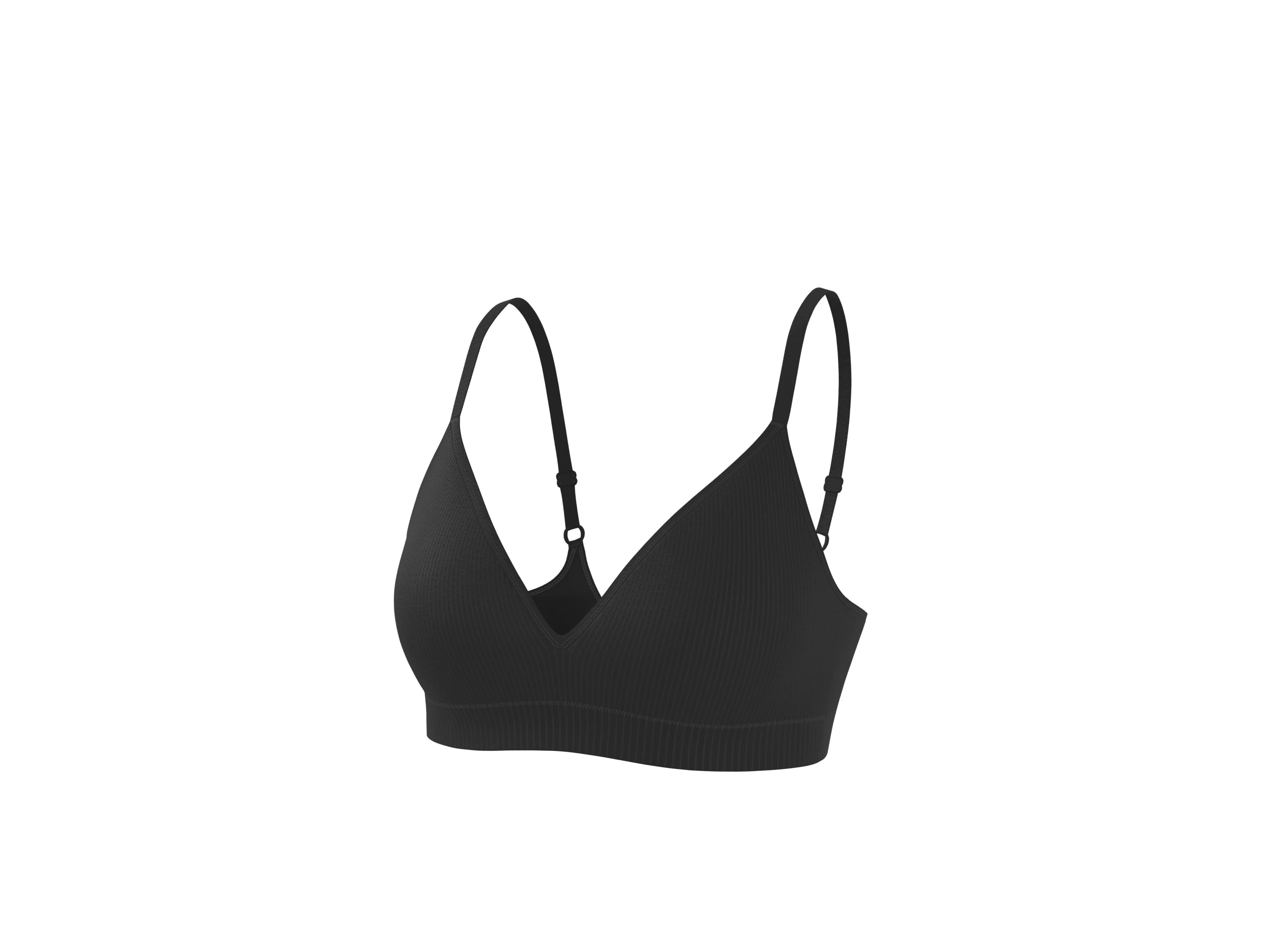 ESMARA® Damen Gerippter Soft-BH (Schwarz, 85B) – Bild 4 von 4