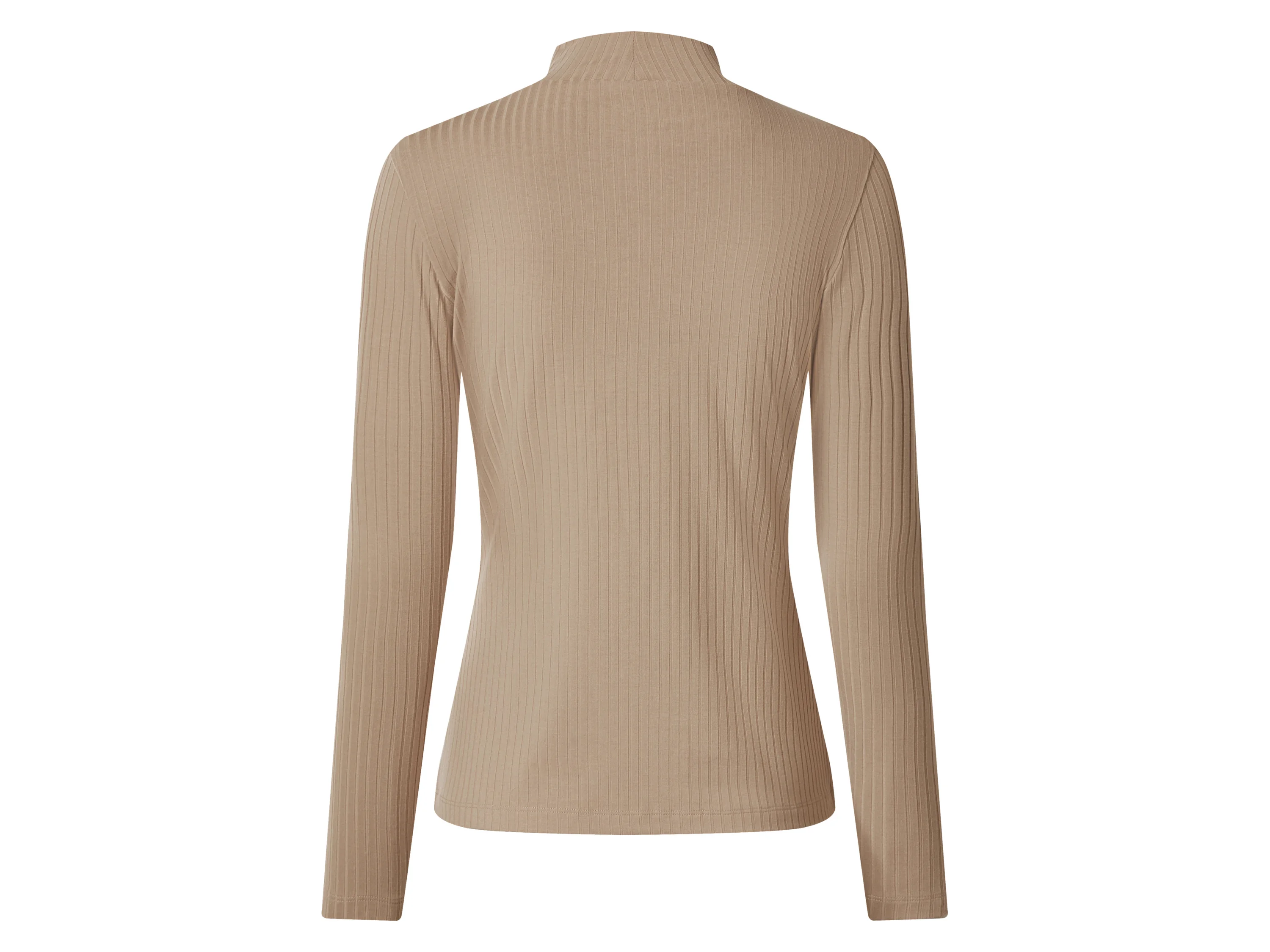 ESMARA® Damen Gerippter Strickpullover (Beige, XS(32/34)) – Bild 3 von 3