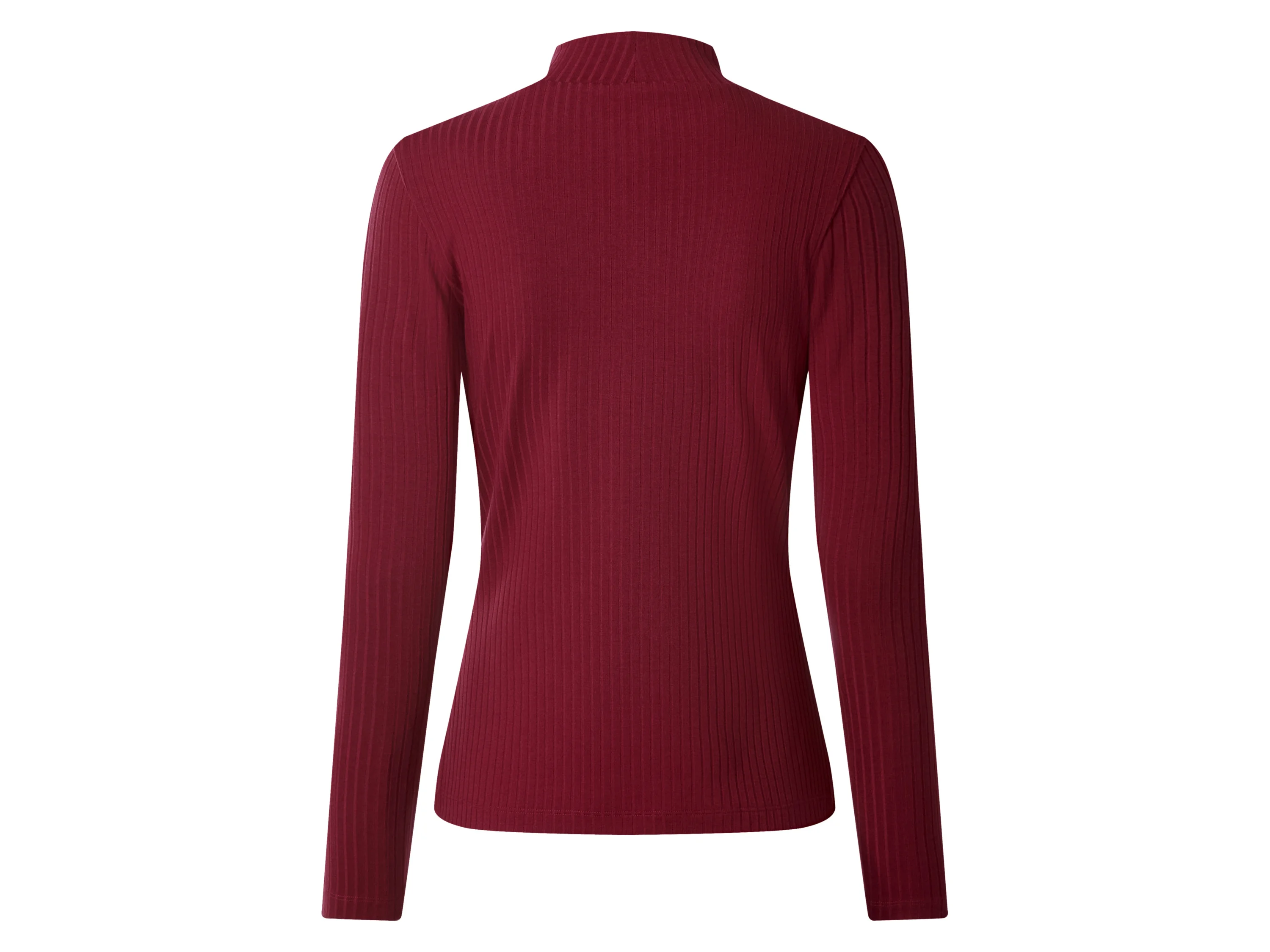 ESMARA® Damen Gerippter Strickpullover (Rot, M(40/42)) – Bild 3 von 3