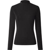 ESMARA® Damen Gerippter Strickpullover (Schwarz, M(40/42))