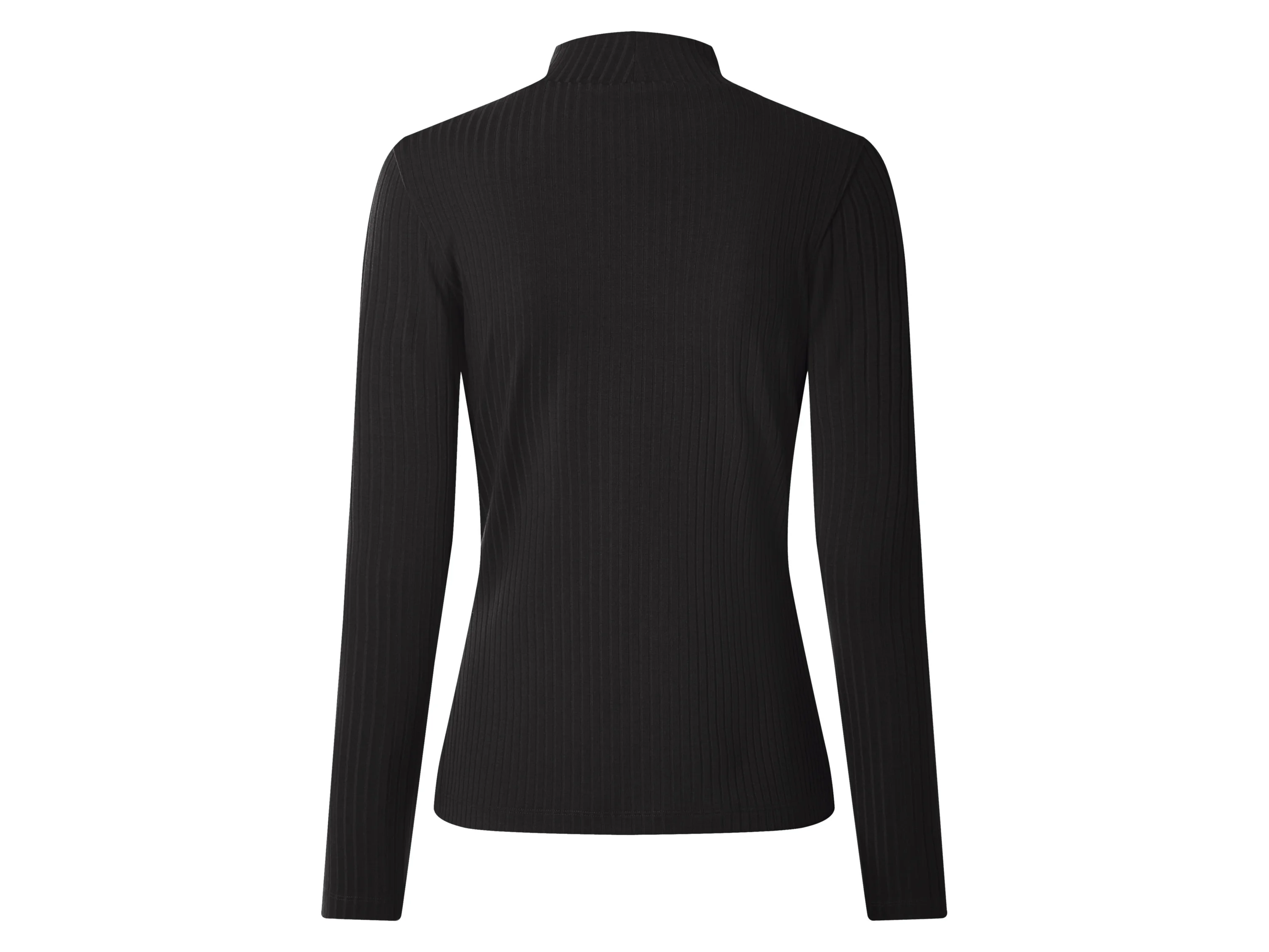 ESMARA® Damen Gerippter Strickpullover (Schwarz, S(36/38)) – Bild 3 von 4