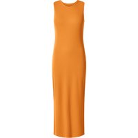 ESMARA® Damen geripptes Midi-Kleid (Orange, M (40/42))
