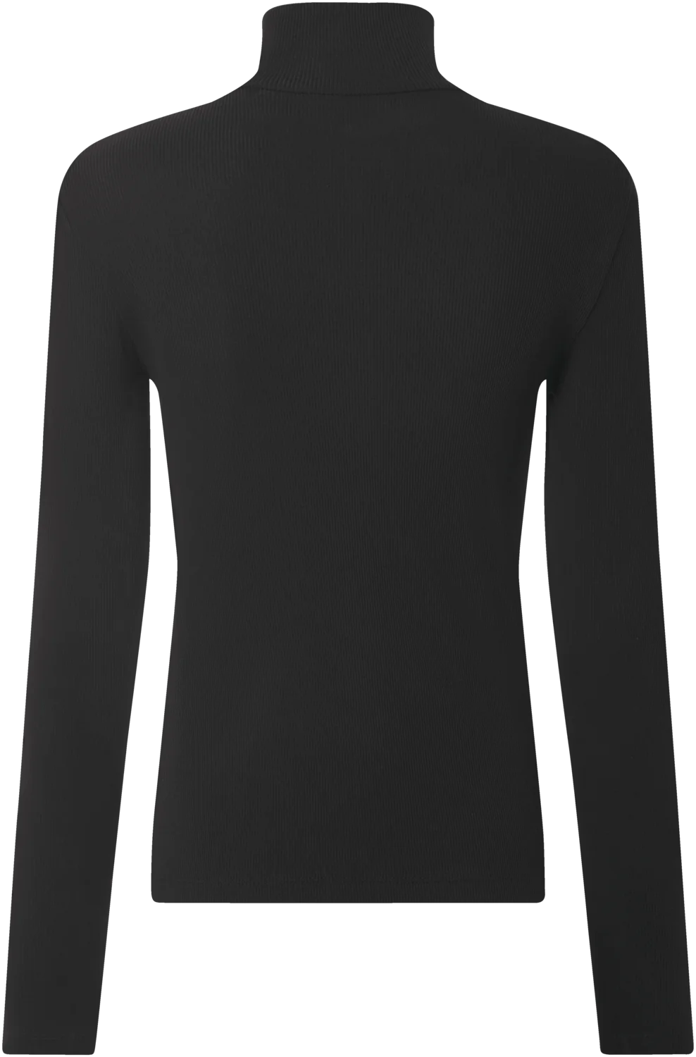 ESMARA® Damen Geripptes Rollkragenshirt (Schwarz, M(40/42)) – Bild 3 von 3