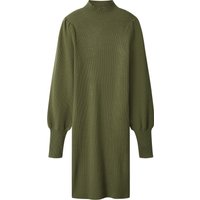 ESMARA® Damen Geripptes Strickkleid (Grün, XS(32/34))