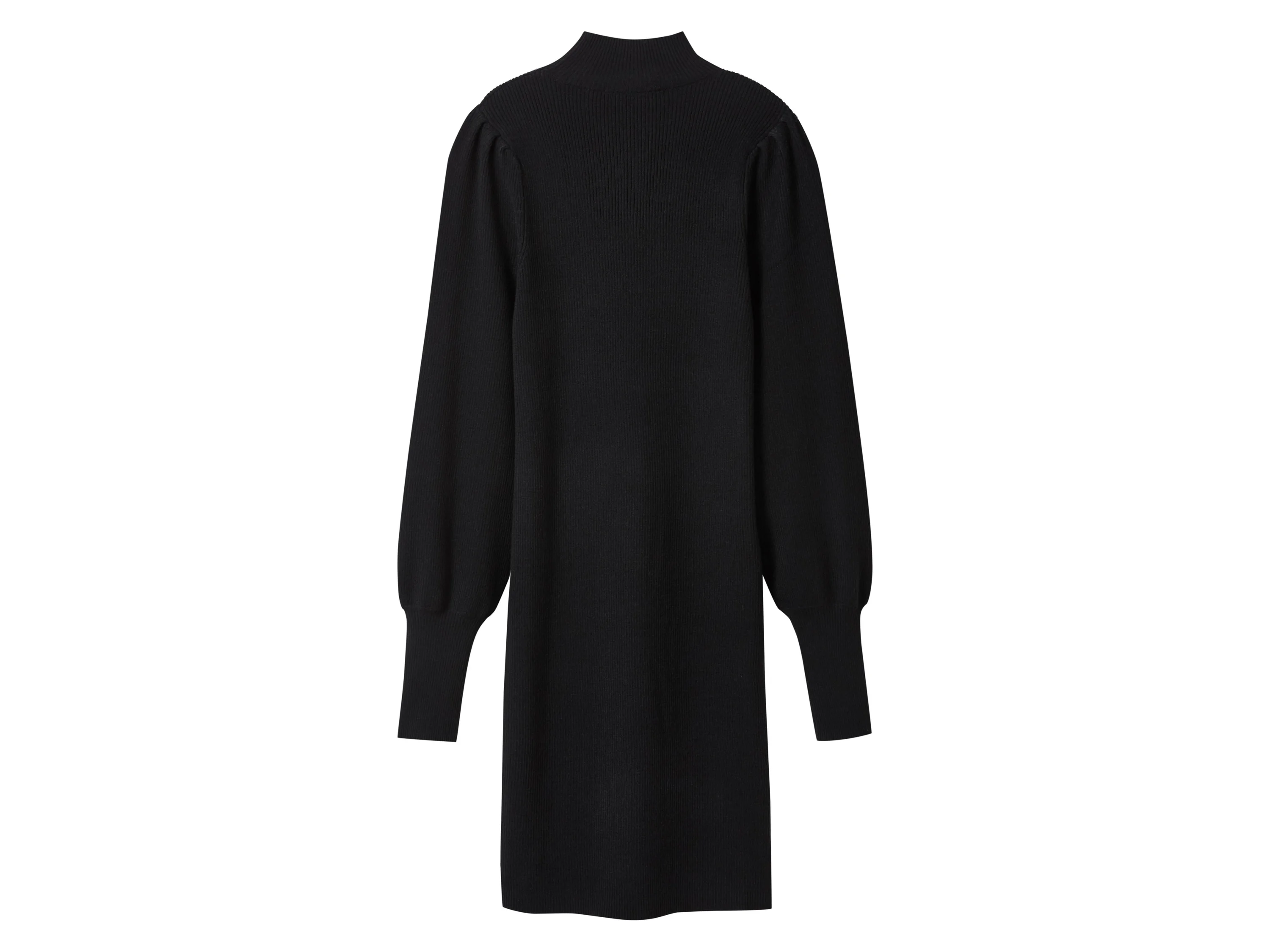 ESMARA® Damen Geripptes Strickkleid (Schwarz, M(40/42)) – Bild 3 von 4