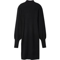 ESMARA® Damen Geripptes Strickkleid (Schwarz, XS(32/34))