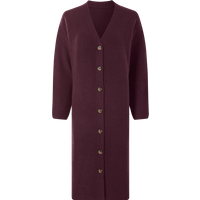 ESMARA® Damen Grobstrick-Cardigan (Lila, S(36/38))