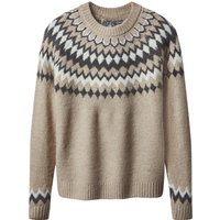 ESMARA® Damen Grobstrick-Pullover (Beige, XS(32/34))